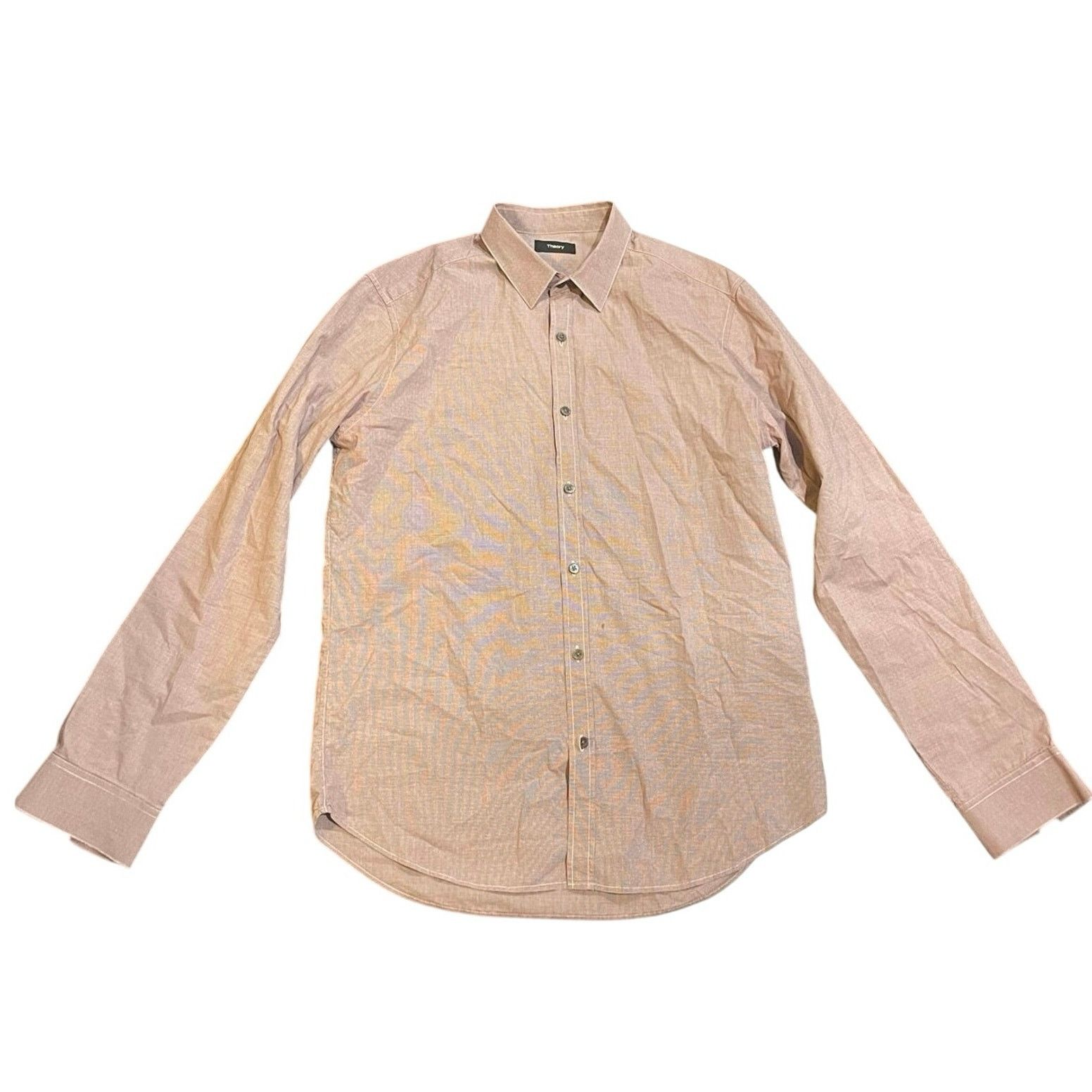 Theory button long sleeve shirt Medium Office Career Preppy Cotton Size M / US 6-8 / IT 42-44 - 1 Thumbnail
