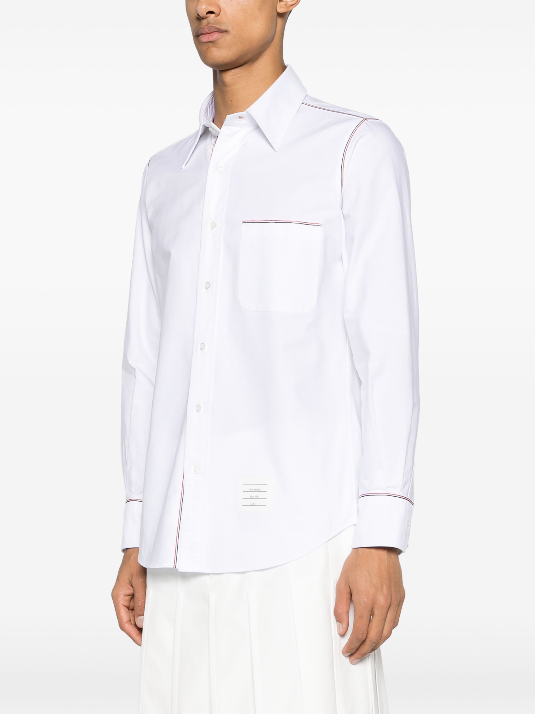 Thom Browne o1s22i1n1224 Button-down Shirt in White Size US M / EU 48-50 / 2 - 3 Thumbnail