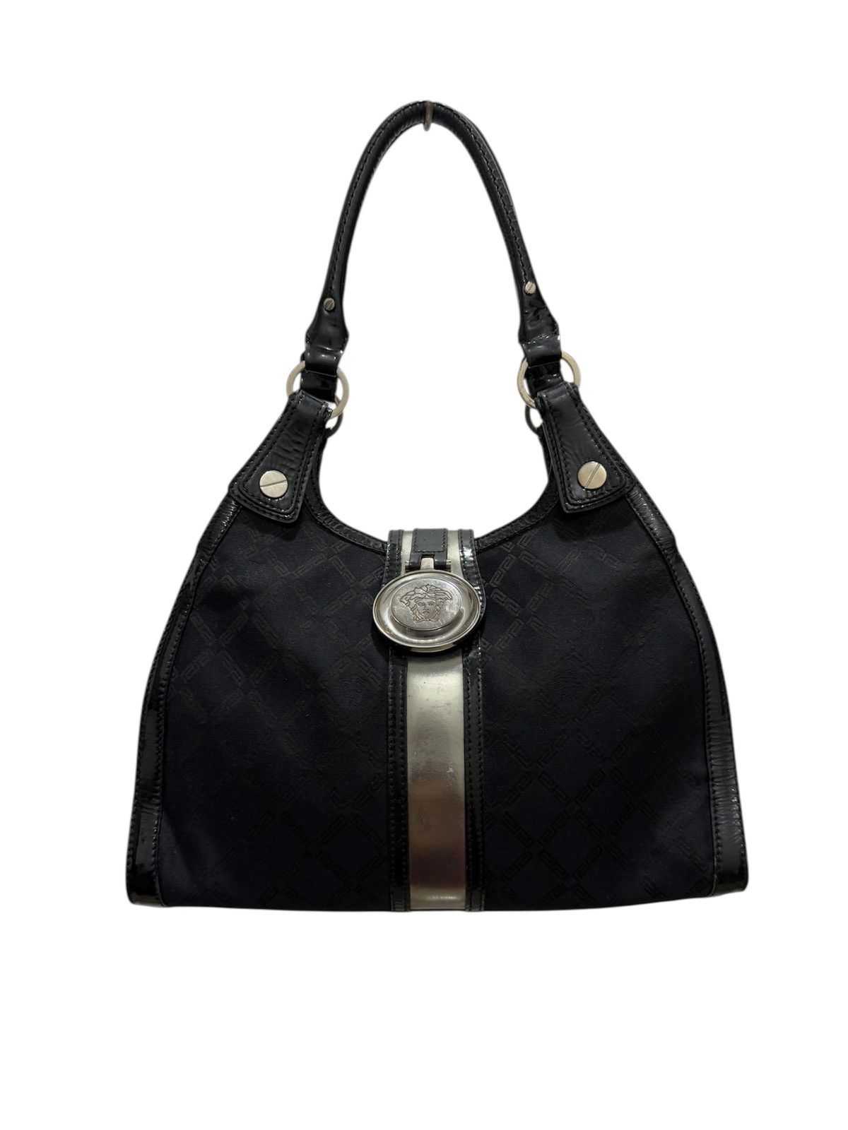 Genuine Leather VERSACE MEDUSA LUXURY BAG GENUINE LEATHER RIRI ZIPPER Size ONE SIZE - 1 Thumbnail