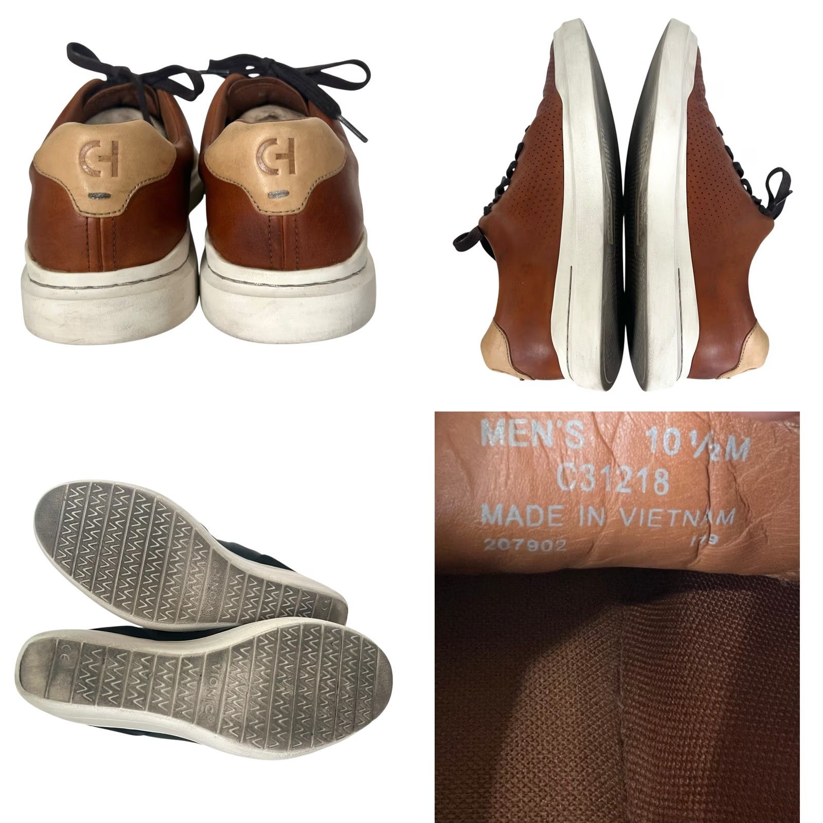 Cole Haan Cole Haan Grand Pro Rally Laser Cut Leather Tan Brown Sneakers 10.5 Men Leather Sneakers Casual Mens Shoes C31218 Size US 11 / EU 44 - 8 Thumbnail