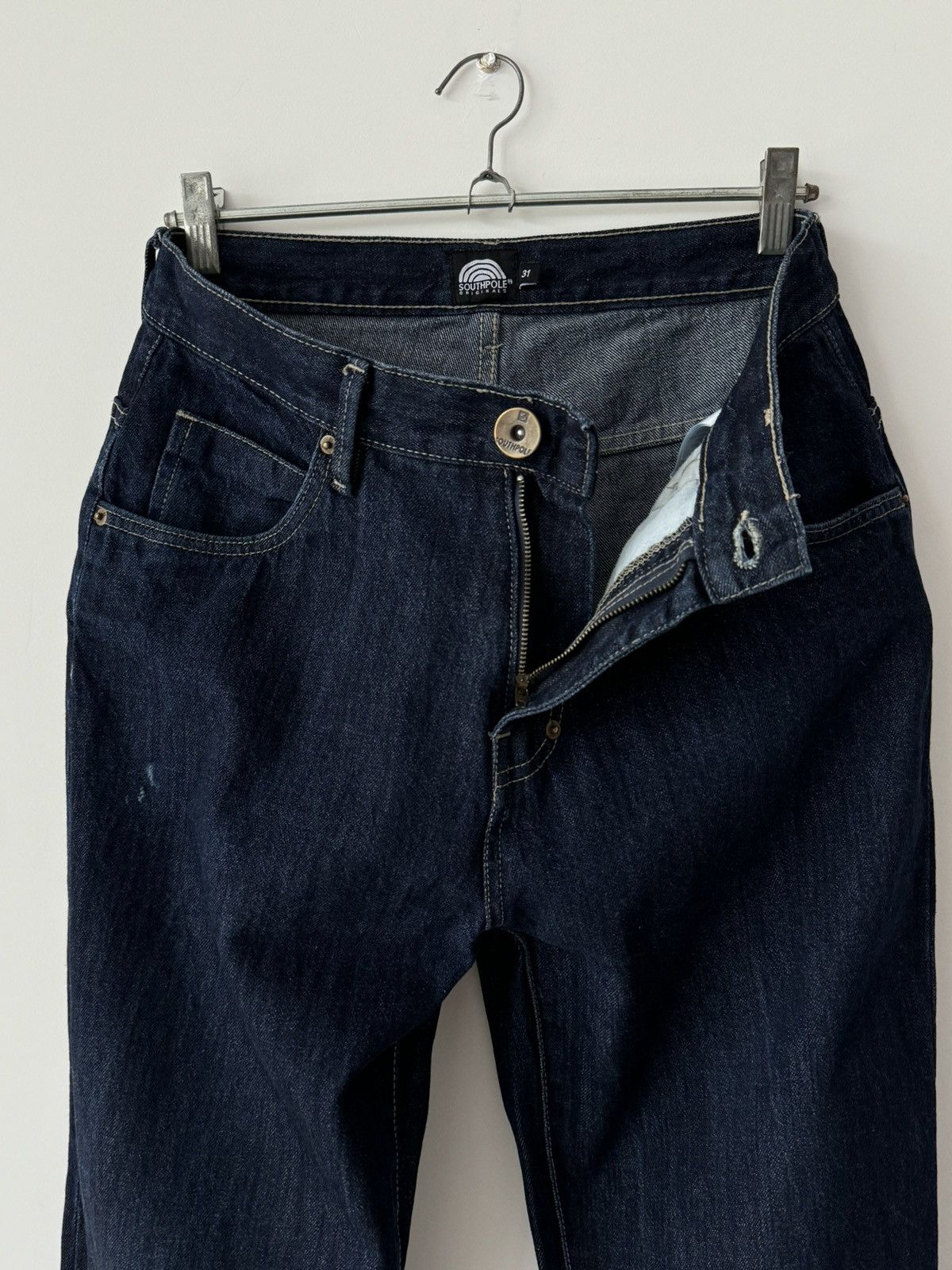 JNCO × Southpole × Vintage Vintage Southpole Dark Blue Washed Jeans Pants Size US 31 - 5 Thumbnail