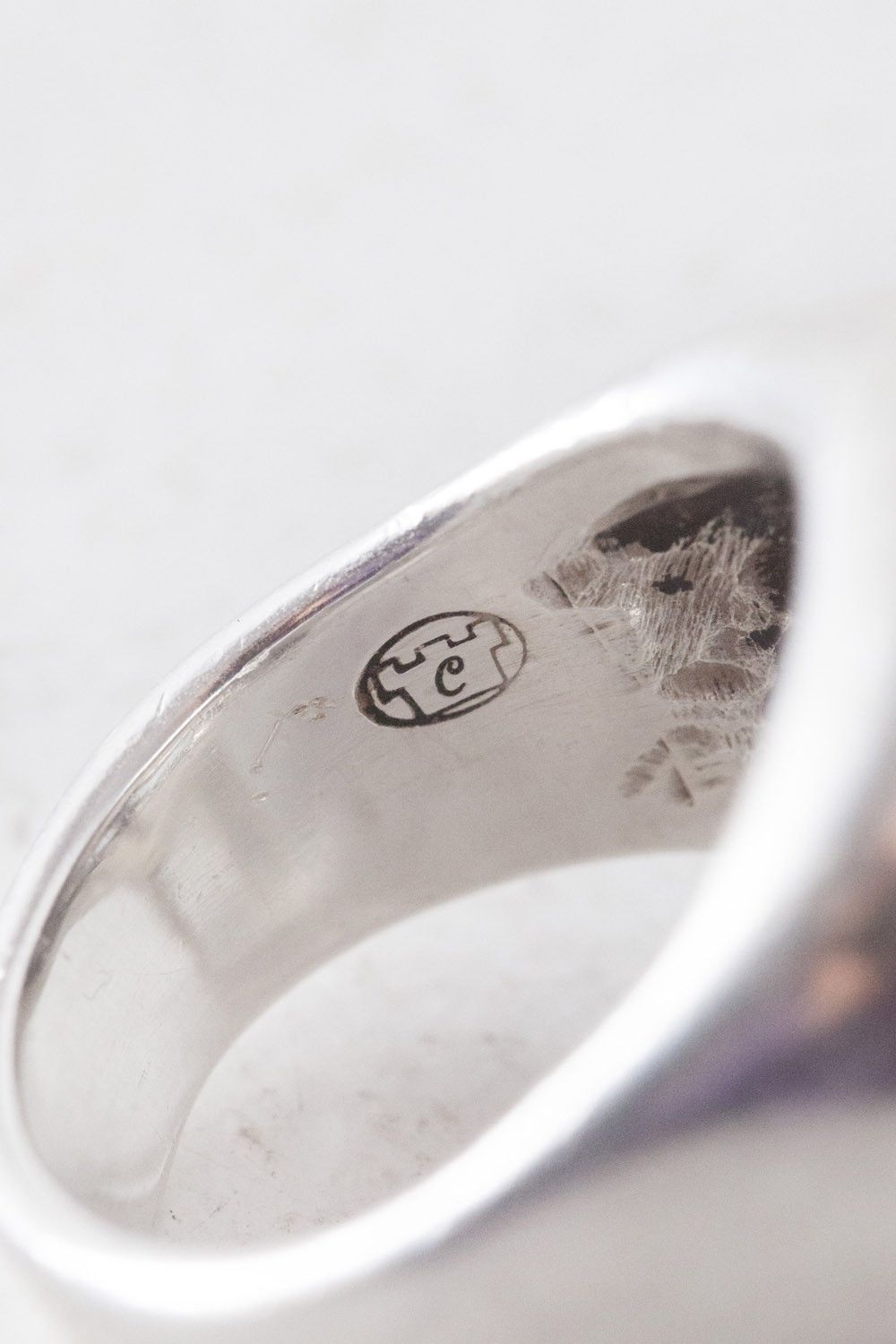 Vintage Vintage 950 silver skull ring with eyes US 9 Size ONE SIZE - 6 Thumbnail