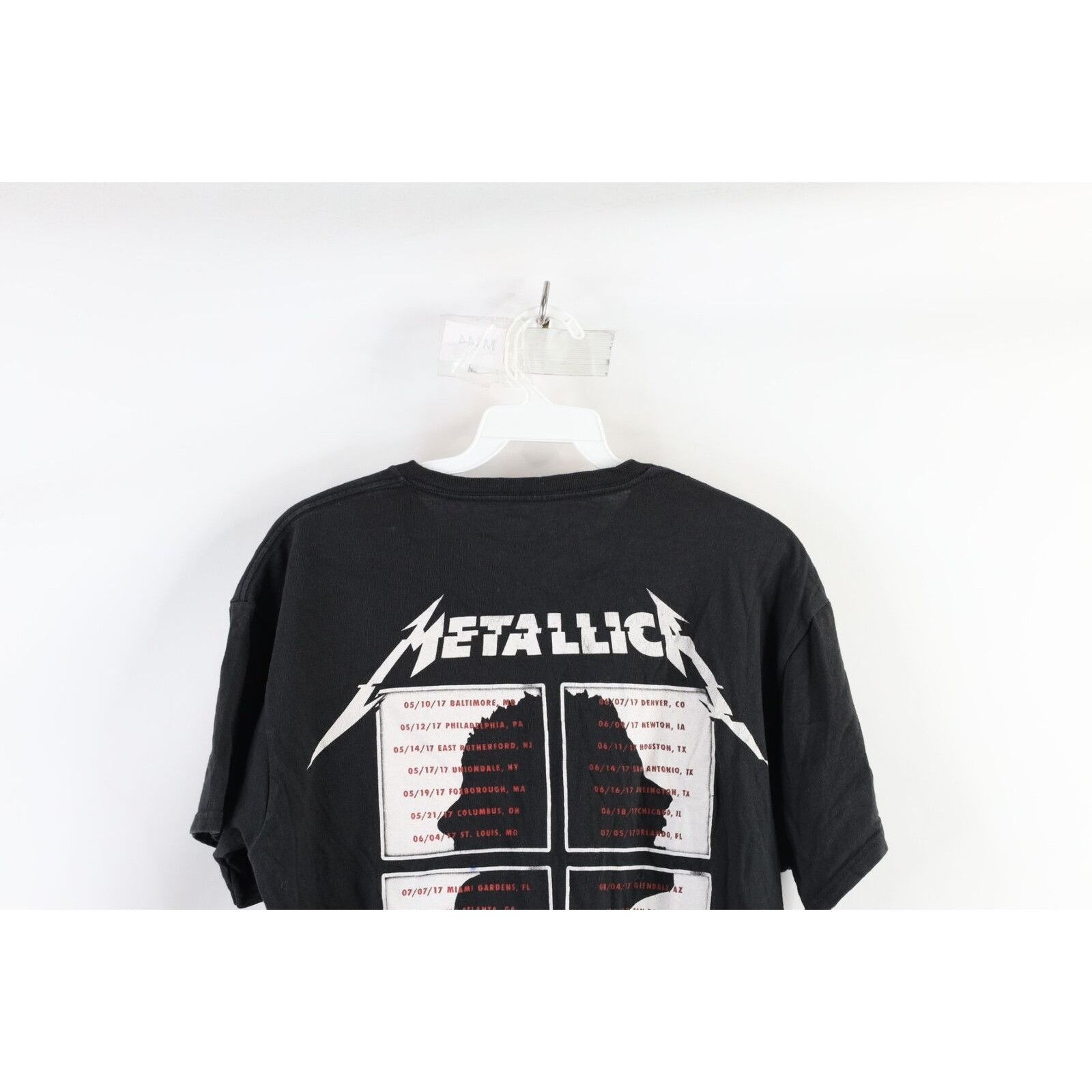 Vintage Metallica Faded Spell Out World Wired Tour Band T-Shirt Size US M / EU 48-50 / 2 - 7 Thumbnail