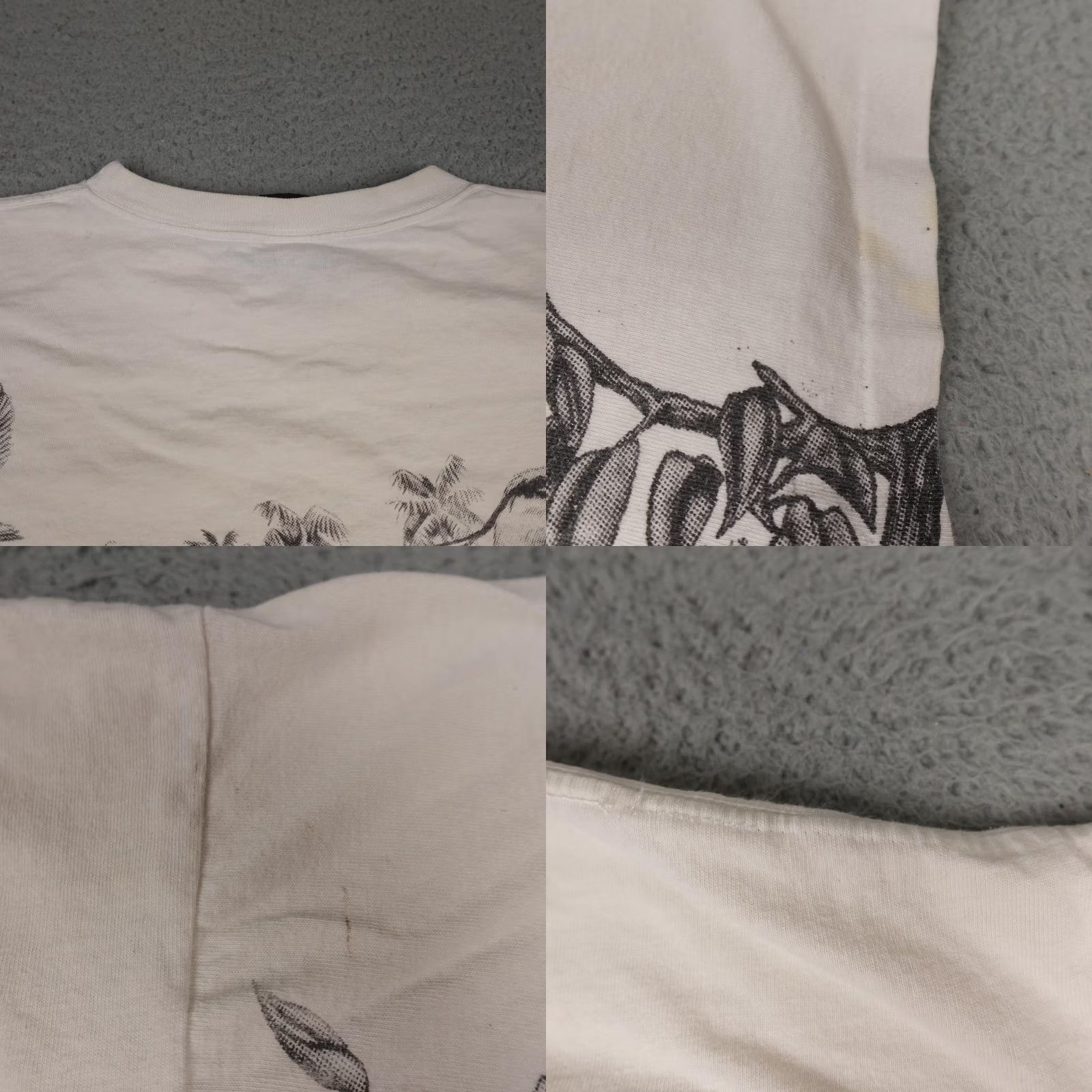 Rainbow VINTAGE Rainbow Graphics Shirt Mens 2XL White Louisiana Swamp All Over Print 90s T-Shirt Size US XL / EU 56 / 4 - 9 Thumbnail