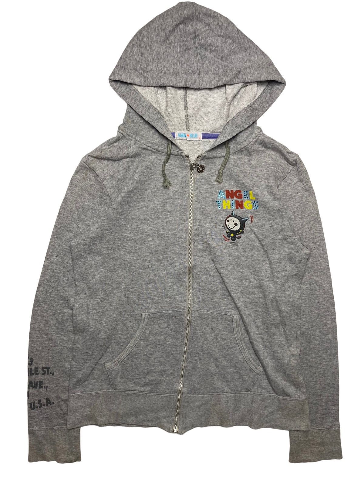 Angel Blue 2000s Angel Blue - Angel Things Mascots Zip Hoodie Size US M / EU 48-50 / 2 - 2 Thumbnail