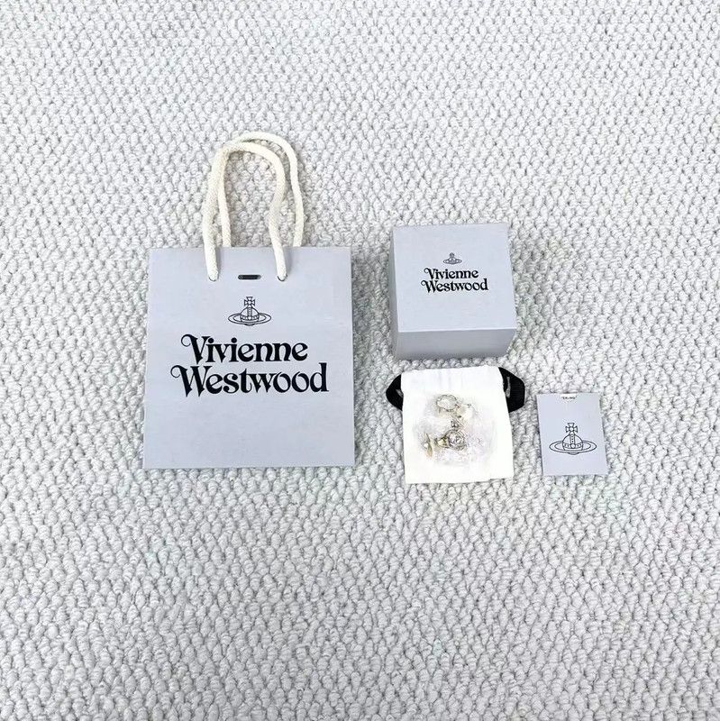 Vivienne Westwood Vivienne Westwood Alloy Logo Letter Earrings 0089 Size ONE SIZE - 1 Thumbnail