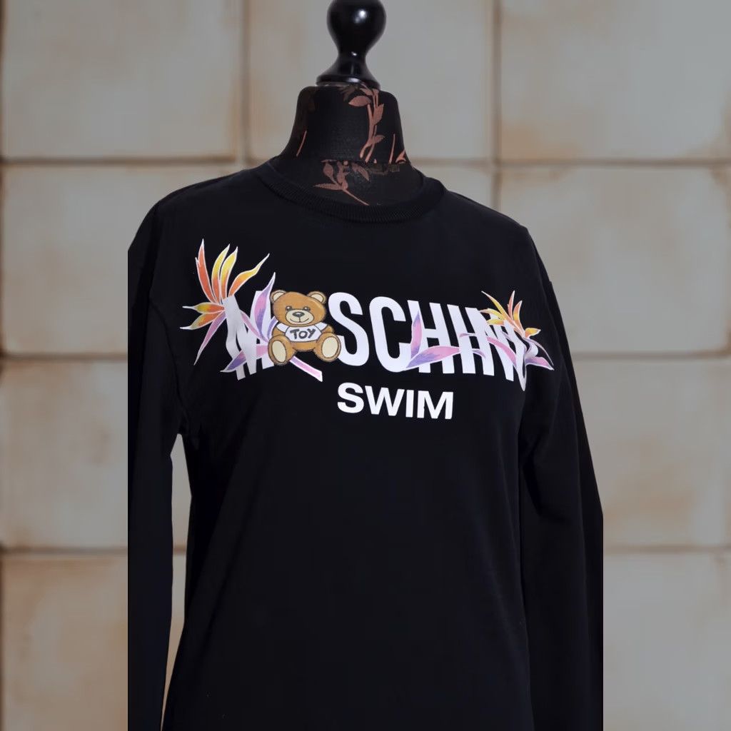 Moschino Moschino Women's Sweatshirt Bear Logo Black XS Pullover Crew Neck Zip Not Included Shirt? Size XS / US 0-2 / IT 36-38 - 1 Thumbnail