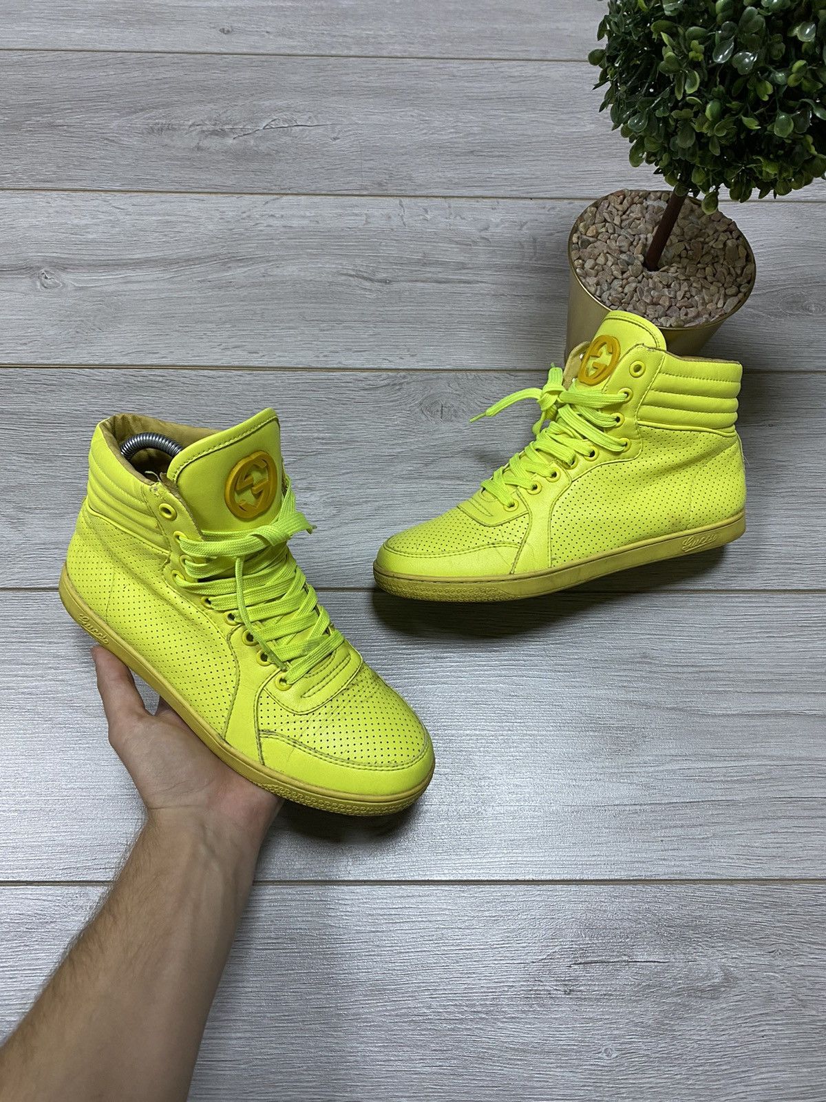 Gucci Gucci GG vintage high sneakers Size US 7 / EU 40 - 1 Thumbnail