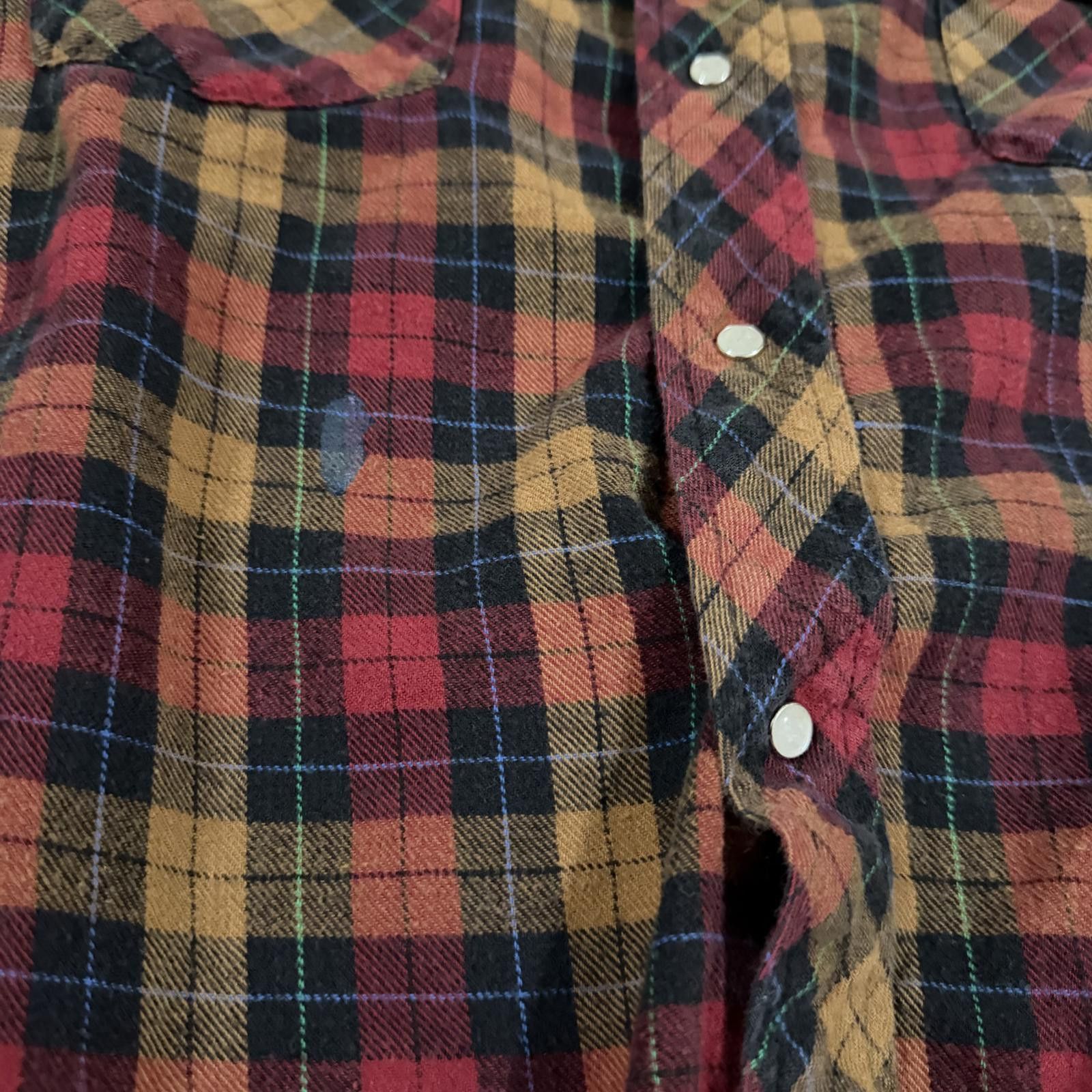 Wrangler Vintage 90s Wrangler Western Flannel Snap Shirt 2X Big Man Size US XXL / EU 58 / 5 - 3 Thumbnail
