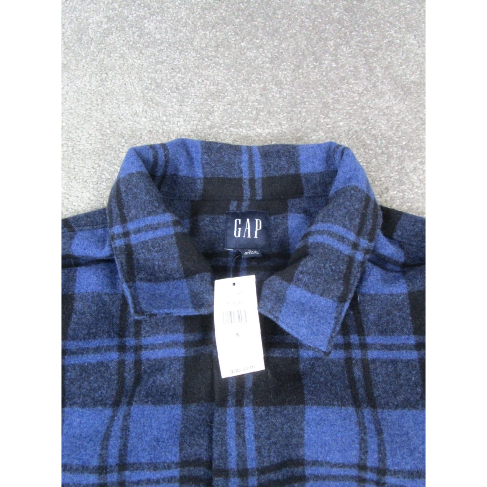 Gap Gap Flannel Shirt Mens Small Blue Black Button Up New Size US S / EU 44-46 / 1 - 2 Thumbnail