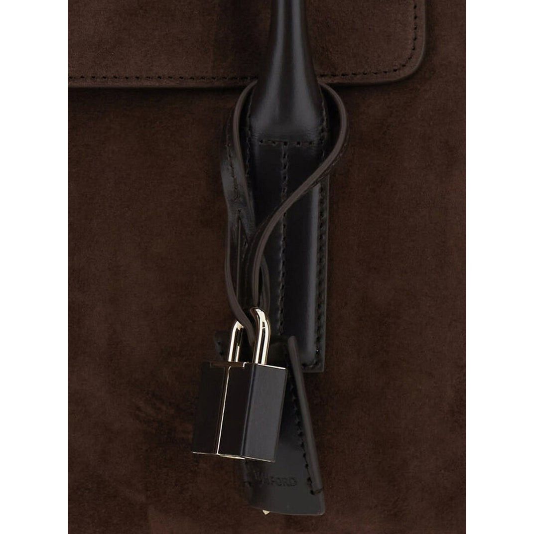 Tom Ford Tom Ford Brown Suede Shoulder Bag New & Authentic Size ONE SIZE - 3 Thumbnail