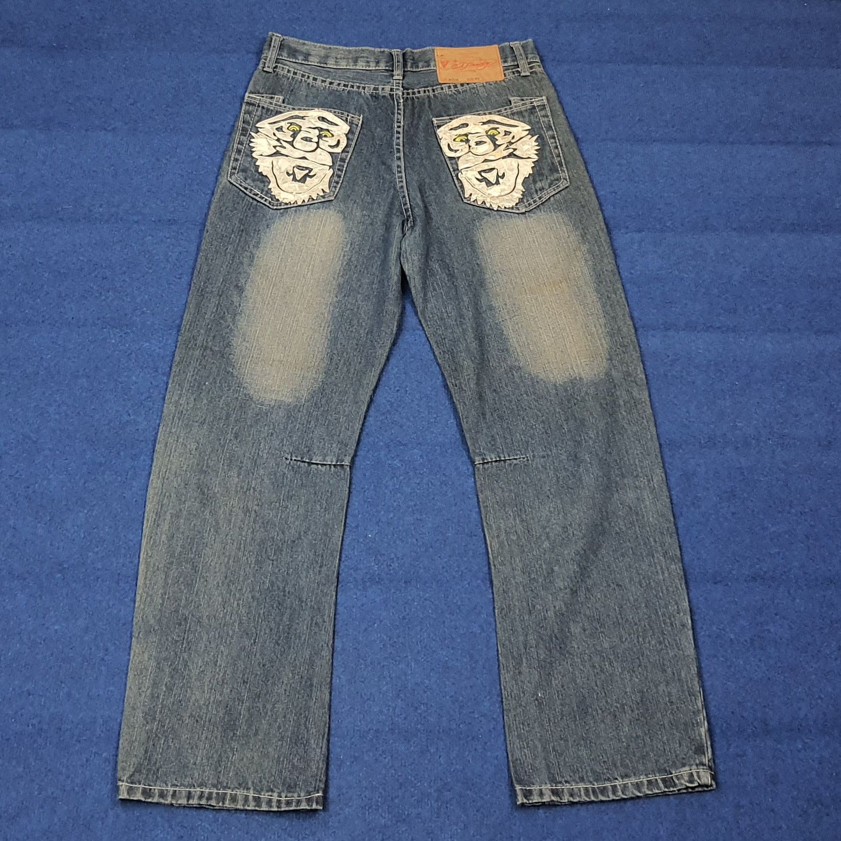 Ed Hardy Vintage Ed Hardy Christian Audigier Custom Logo Jeans C272N1 Size US 31 - 4 Thumbnail