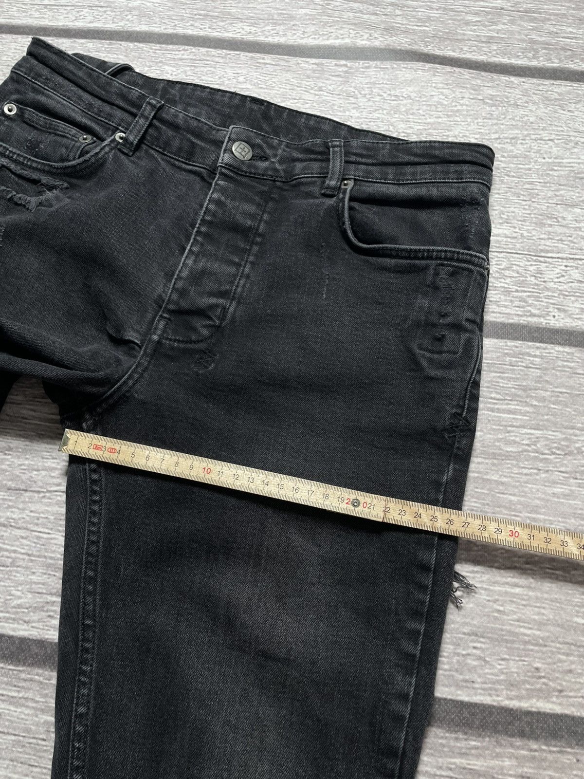 Ksubi Ksubi Black Distressed Van Wrinkle Jeans Size US 32 / EU 48 - 11 Thumbnail