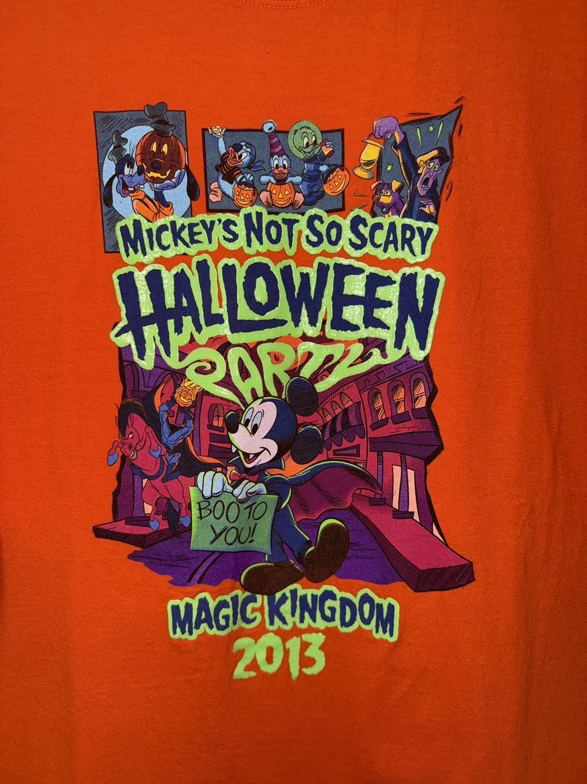 Disney Vtg 2013 Disney Parks Mickey’s Not So Scary Size US XXL / EU 58 / 5 - 2 Thumbnail