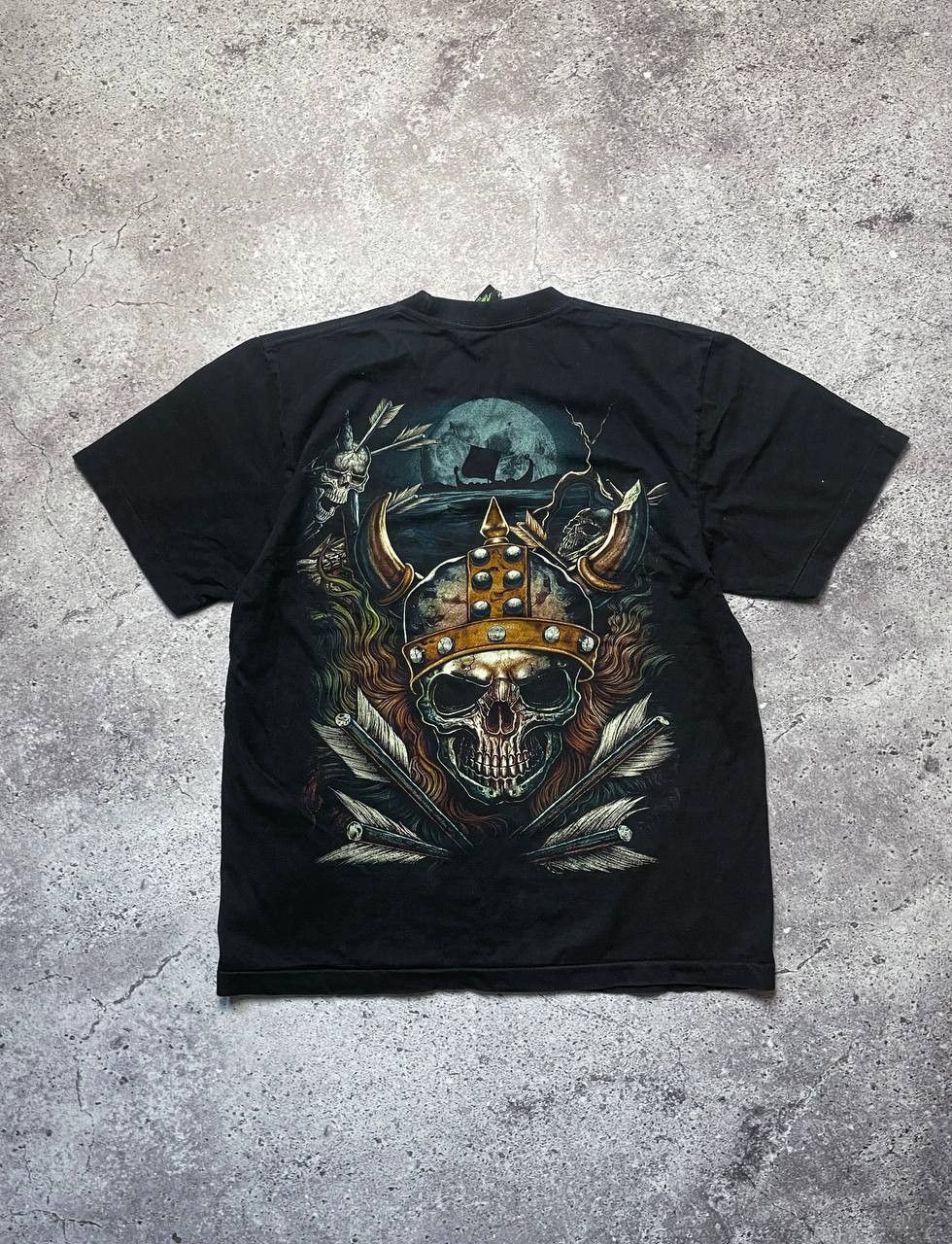 Vintage VINTAGE 3D EMBLEM T SHIRT SKULL PIRATE 90S Y2K Size US L / EU 52-54 / 3 - 3 Thumbnail