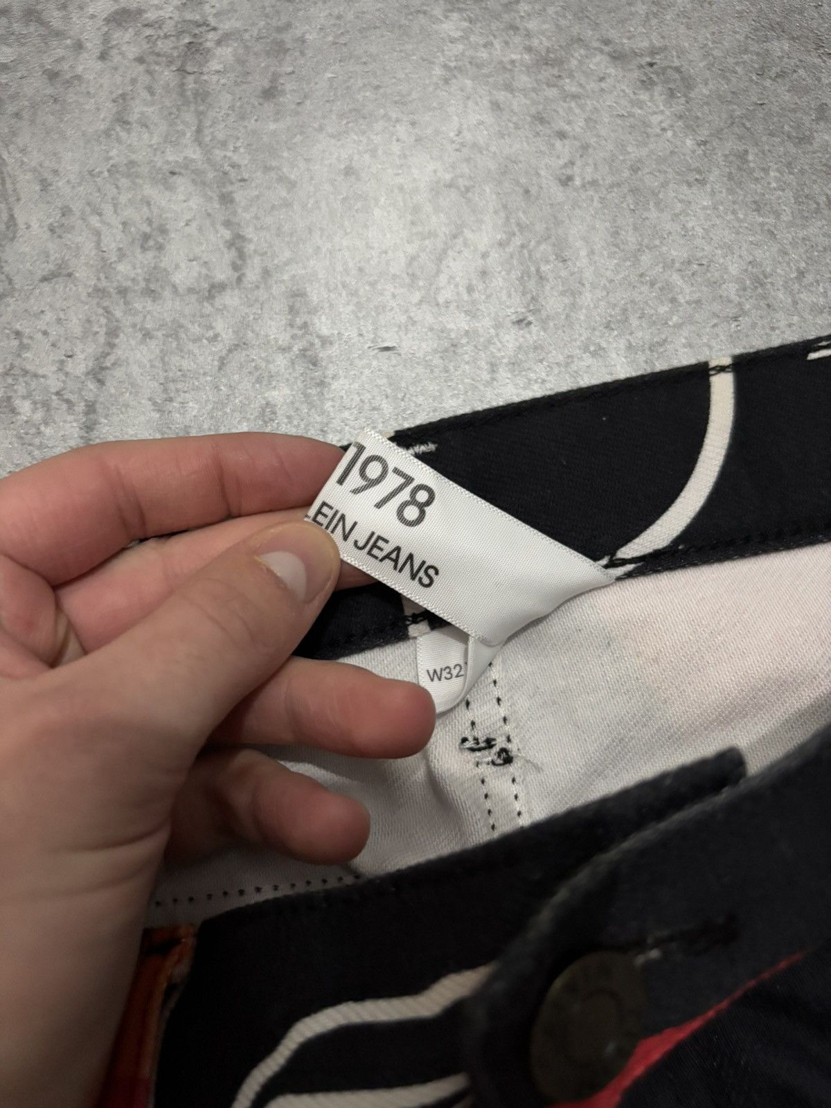 Calvin Klein 205W39NYC Calvin Klein 205W39NYC ALLOVER PRINTED STRAIGHT JEANS BLACK Size US 32 / EU 48 - 7 Thumbnail