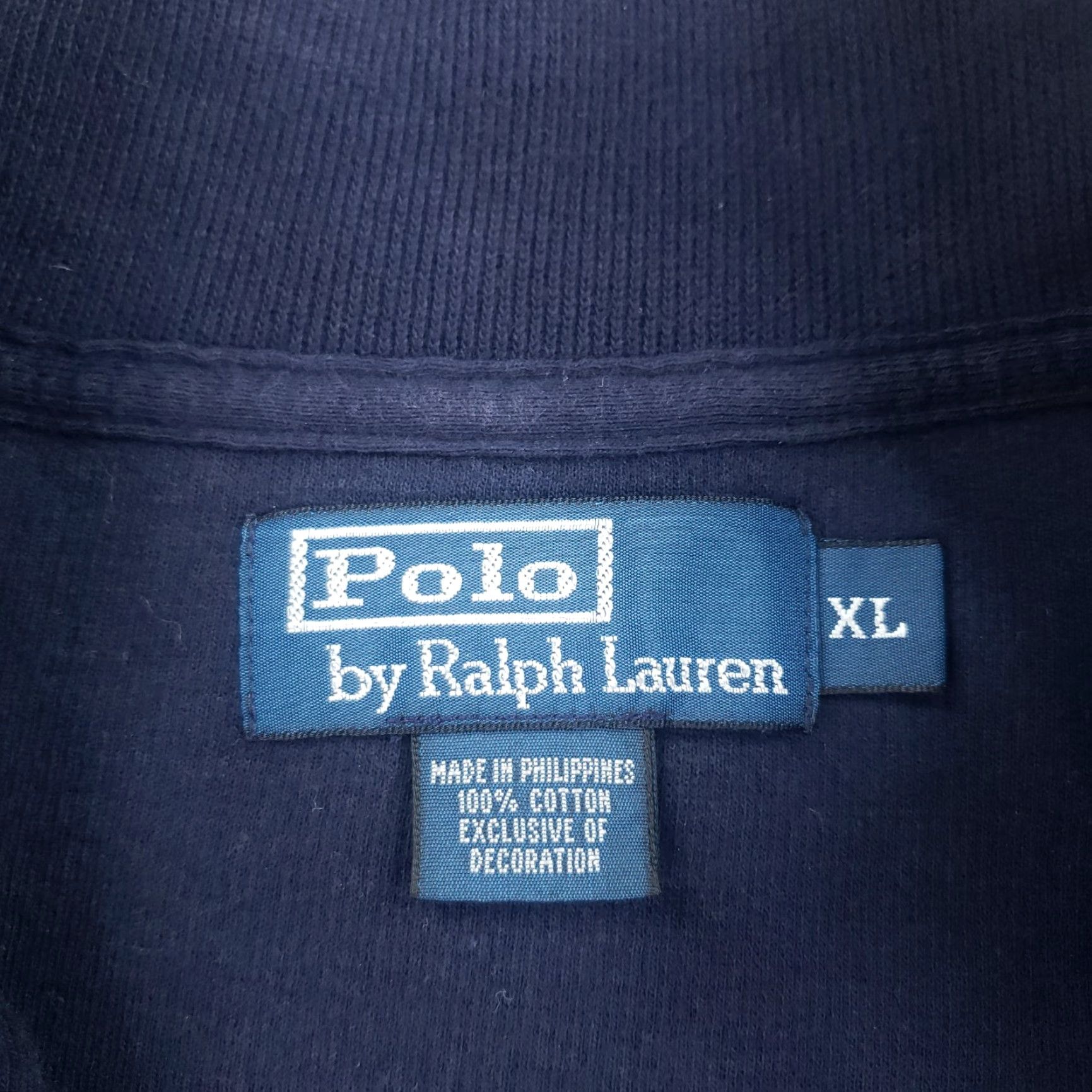 Polo Ralph Lauren Ralph Lauren Mens Sweater Extra Large XL Blue 1/4 Zip Mock Neck Size US XL / EU 56 / 4 - 5 Thumbnail