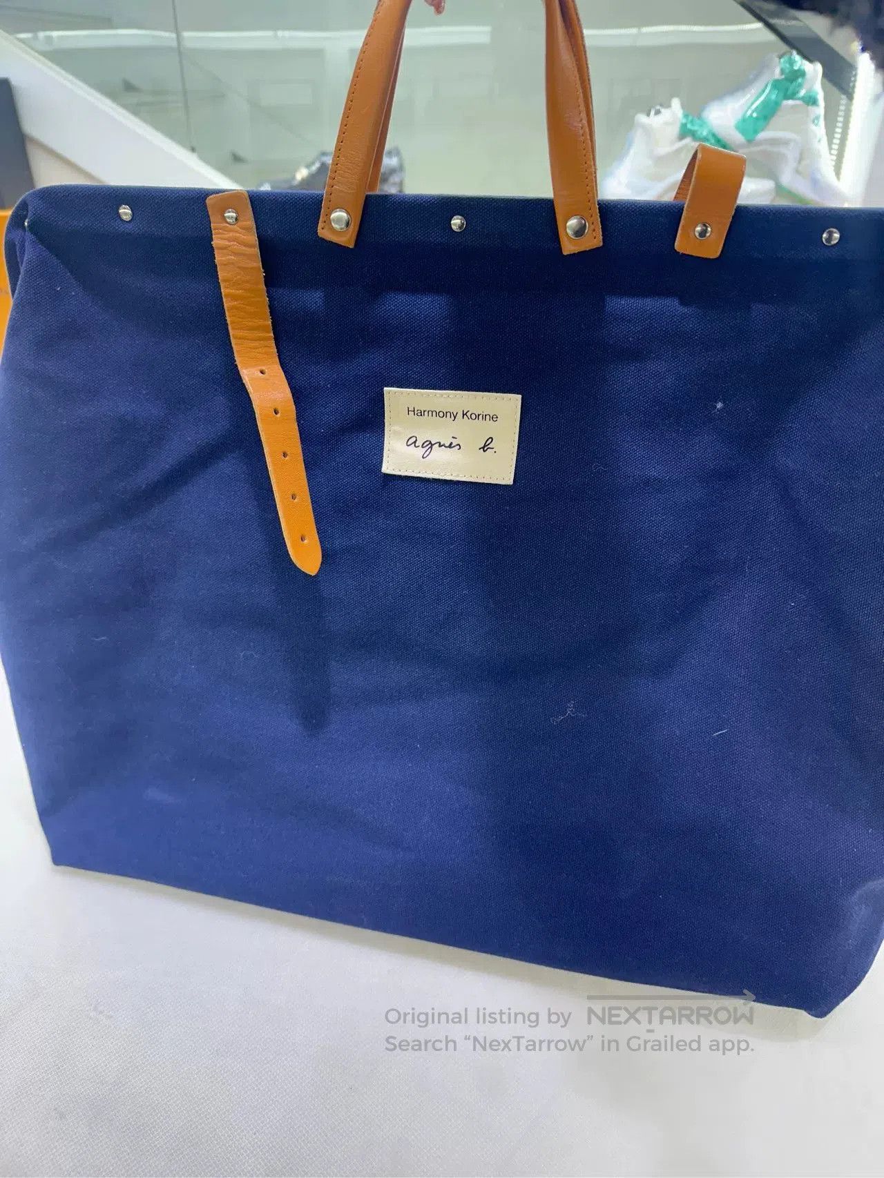 agnes b. Agnesb 2024 Autumn Large Canvas Bag. Size ONE SIZE - 2 Thumbnail