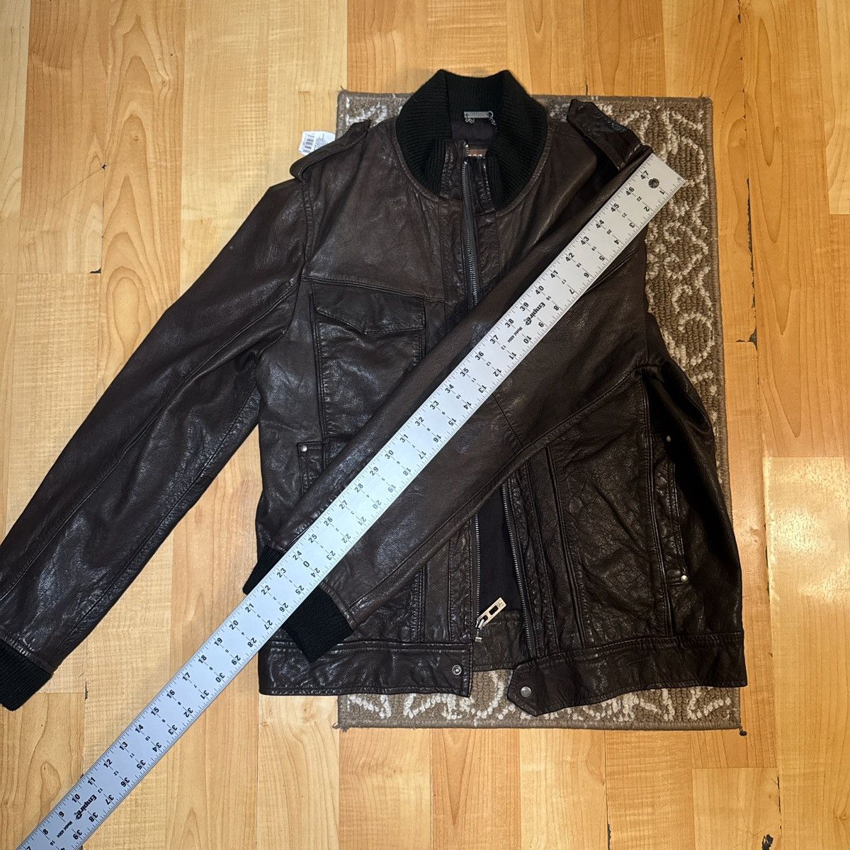 Guess Vintage Guess Leather Bomber Jacket Men's Size US M / EU 48-50 / 2 - 3 Thumbnail