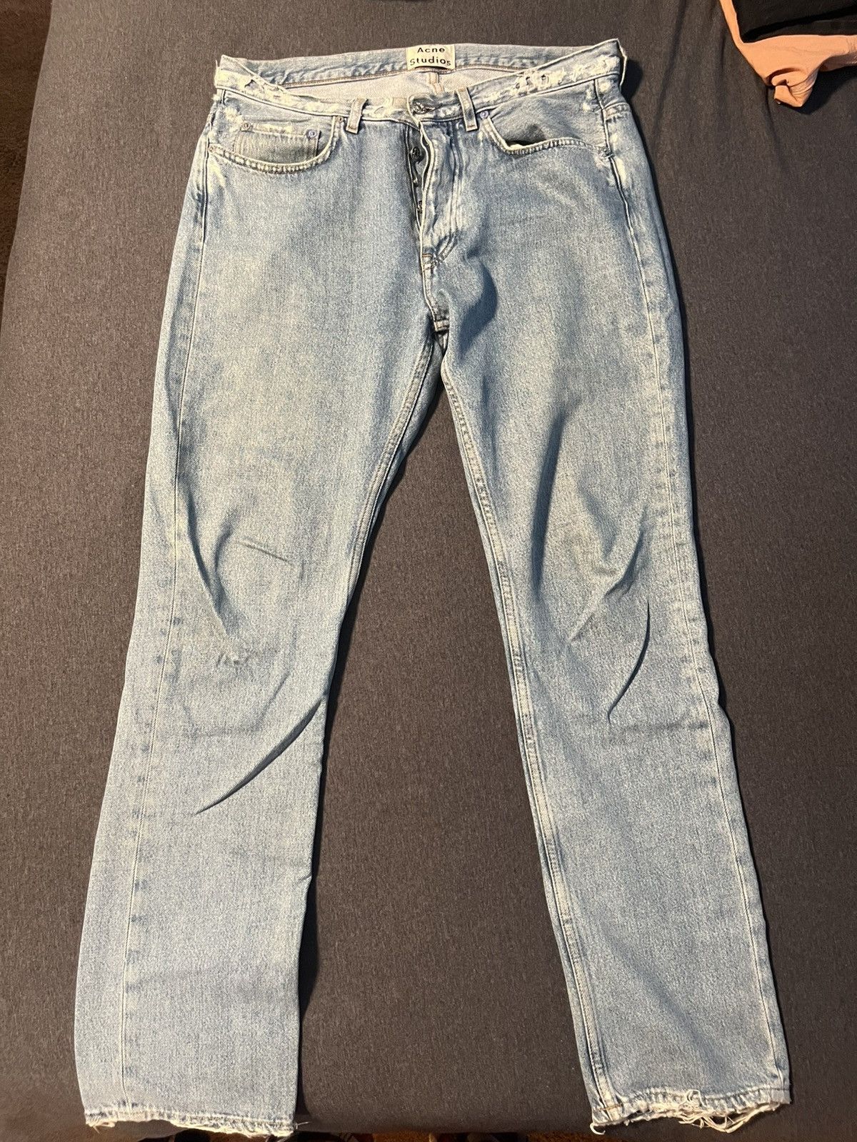 Acne Studios Acne studios Van Indigo Fray Size US 32 / EU 48 - 1 Thumbnail