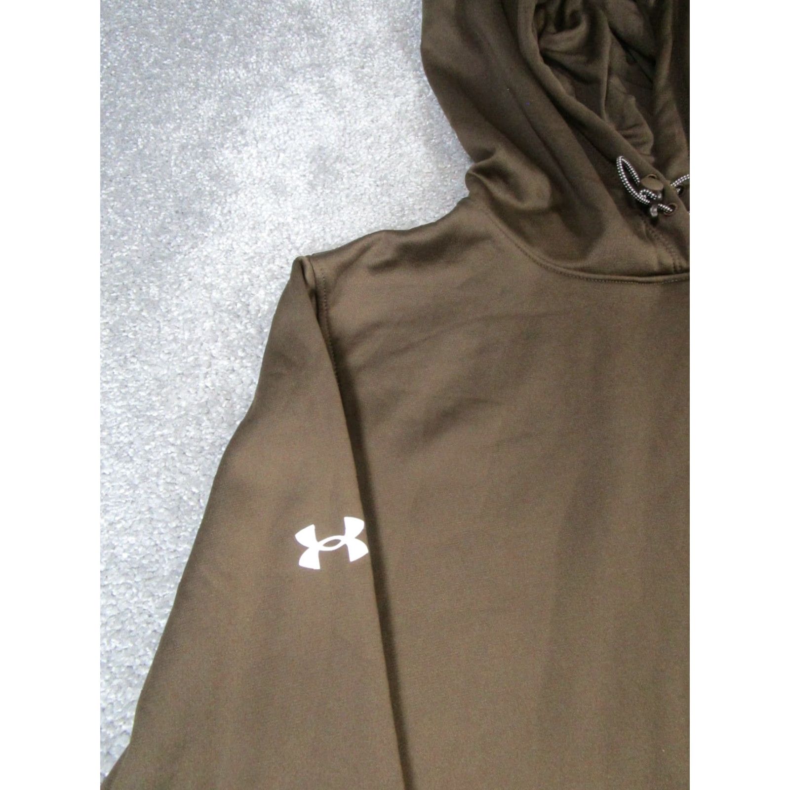 Under Armour Under Armour Storm Hoodie Womens Large Brown Pullover Logo Activewear Gym & Training Size L / US 10 / IT 46 - 3 Thumbnail