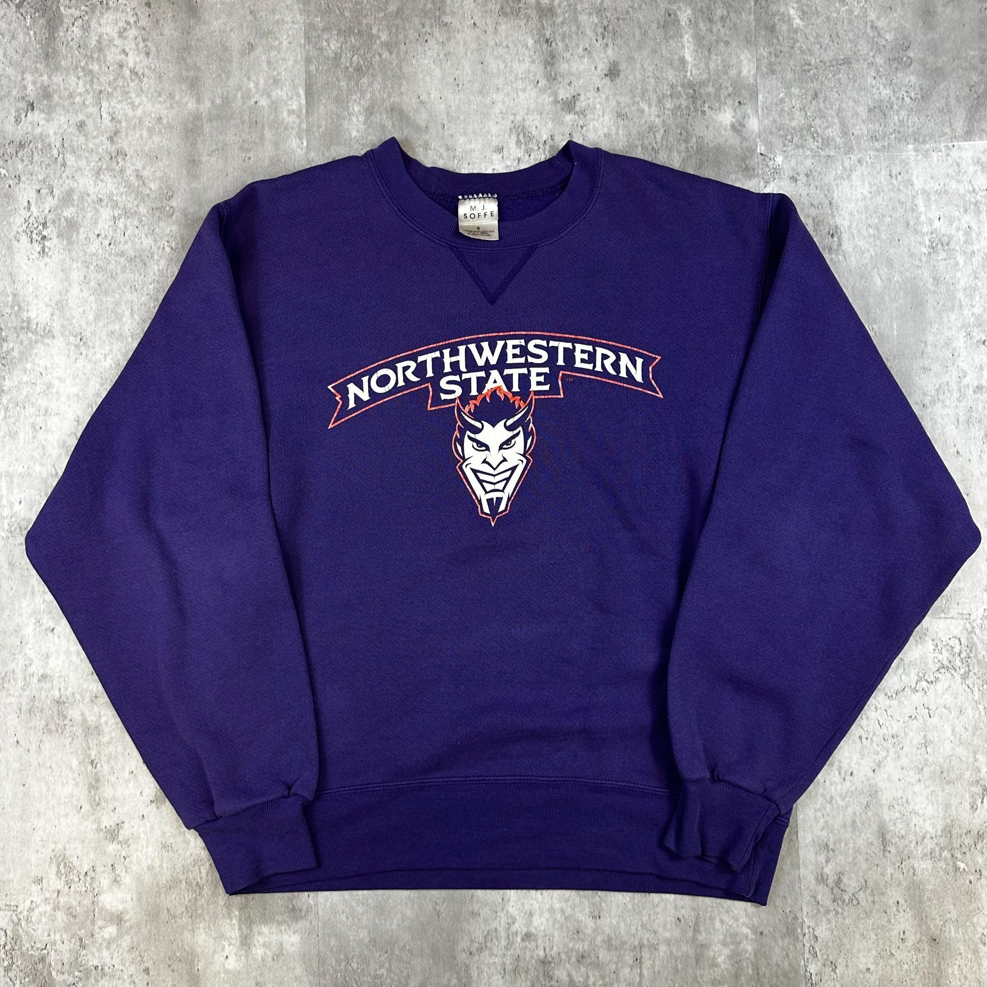 Vintage Northwestern State Demons Purple Crewneck Sweatshirt S M.J. Size US S / EU 44-46 / 1 - 1 Thumbnail