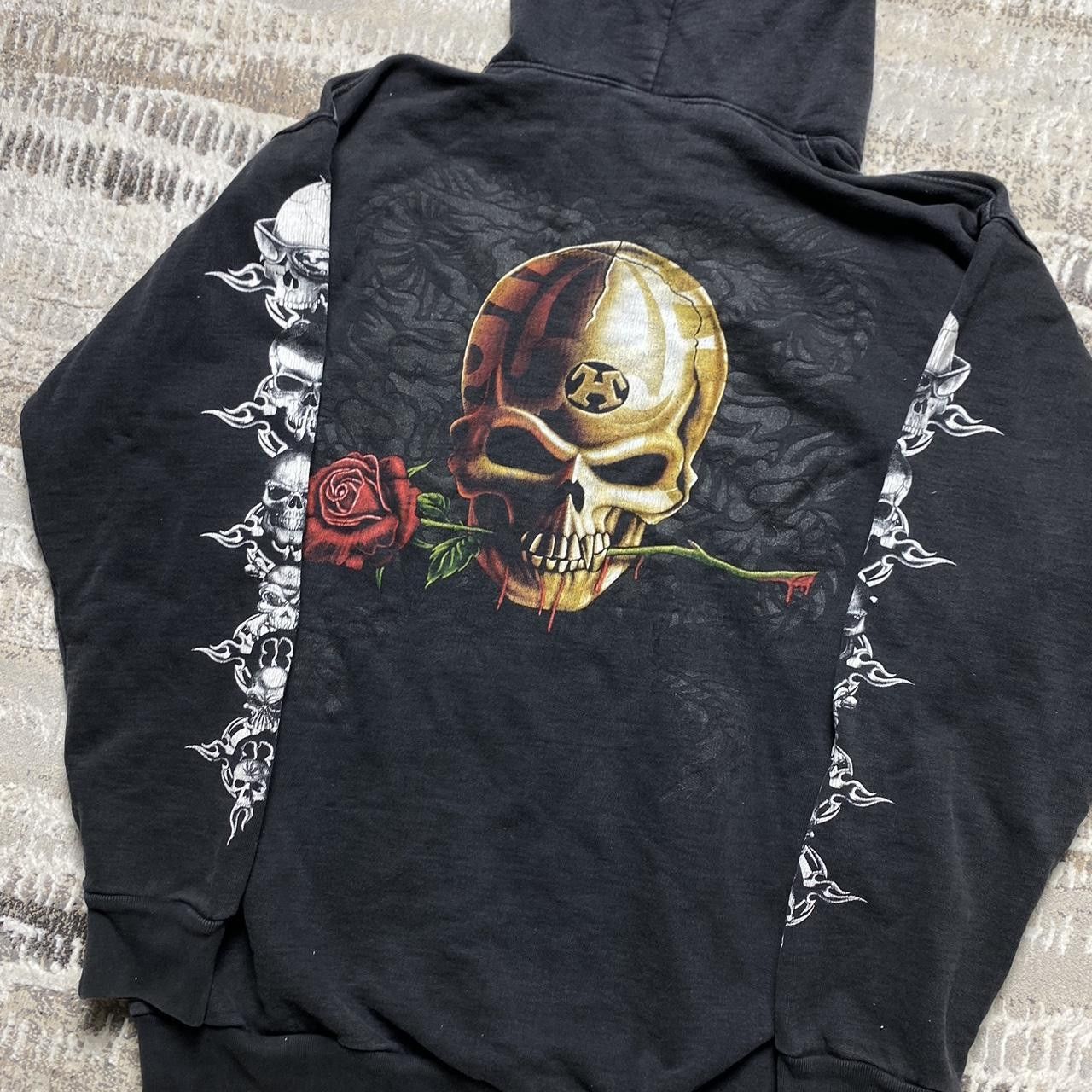 Japanese Brand Vintage Skull "The Roxx" Graphic Hoodie Black M Size US M / EU 48-50 / 2 - 5 Thumbnail
