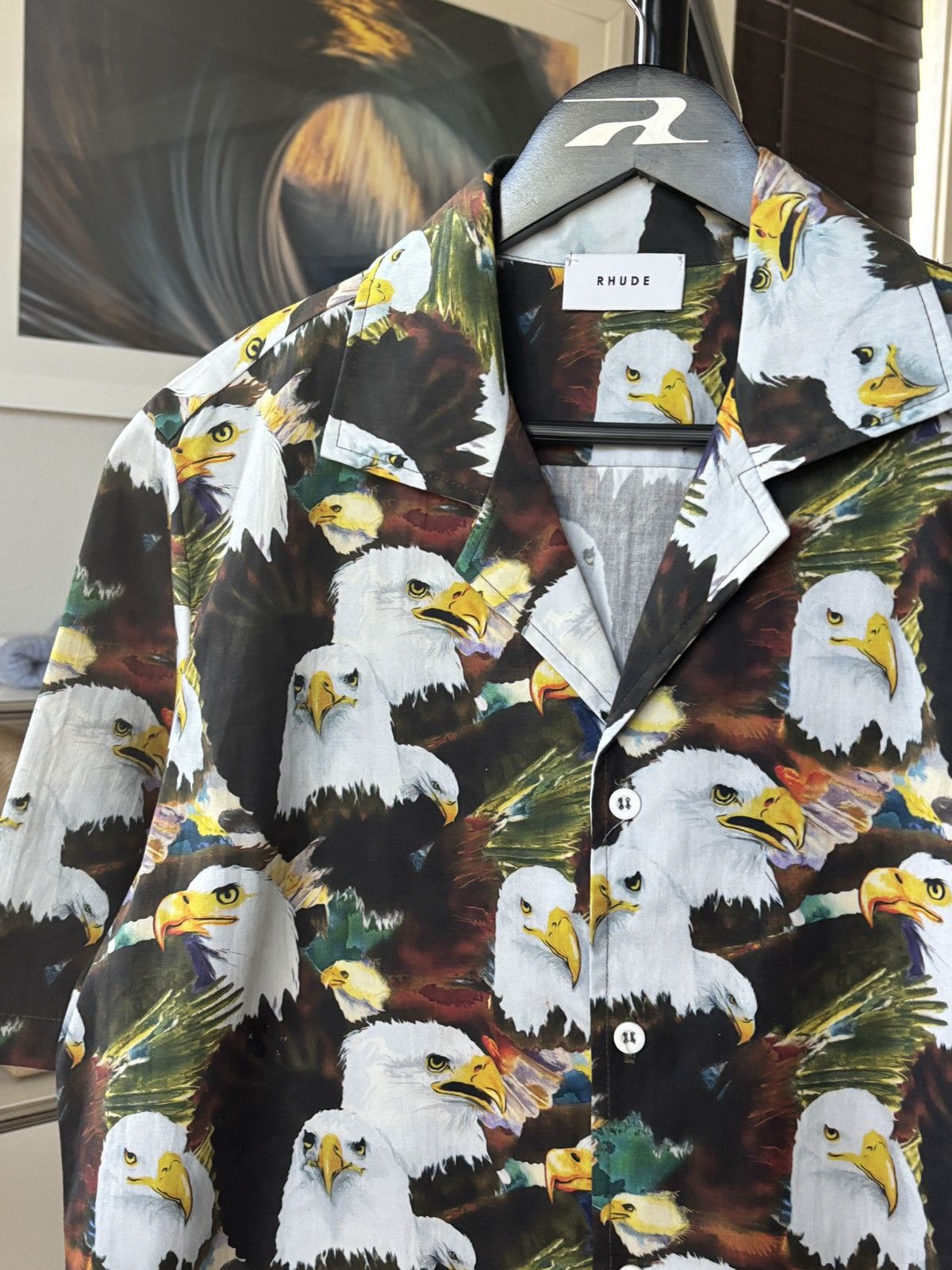 Rhude LIMITED EDITION - EAGLE DREAMS GRAPHIC BUTTON UP Size US M / EU 48-50 / 2 - 4 Thumbnail