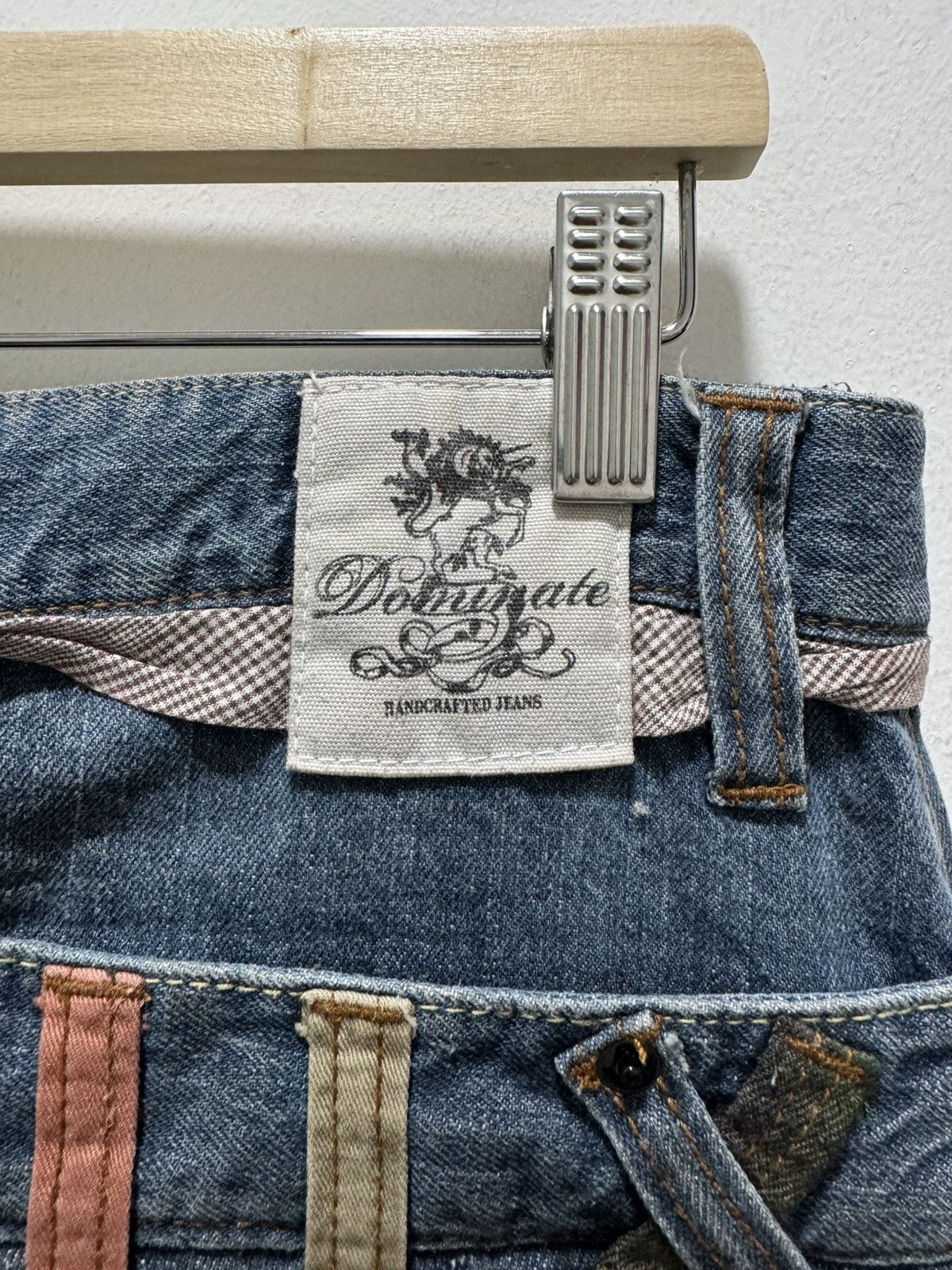 Japanese Brand JAPANESE DOMINATE HANDCRAFTED DOUBLE WAIST DISTRESSED JEANS Size US 32 / EU 48 - 14 Thumbnail
