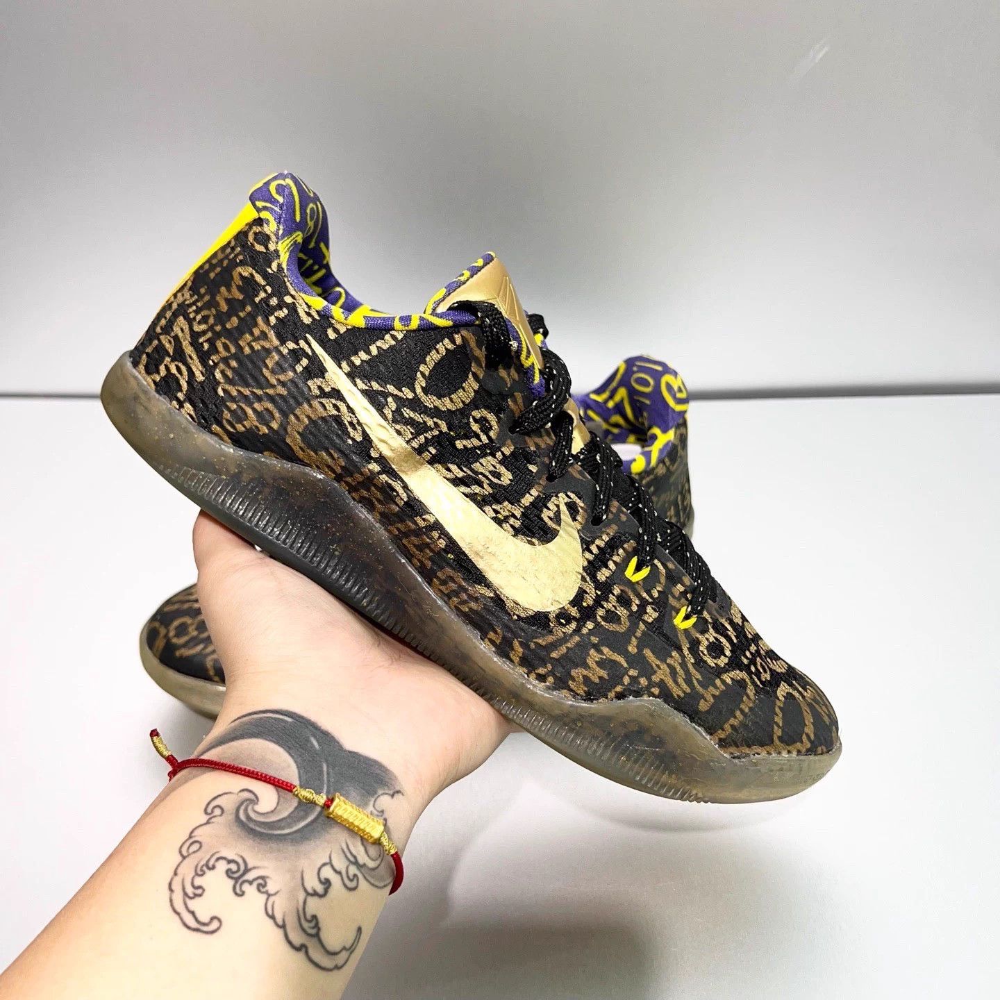 Nike zk11 id Black Gold 44.5 Re-glued, little wear D3366 Size US 11.5 / EU 44-45 - 8 Thumbnail