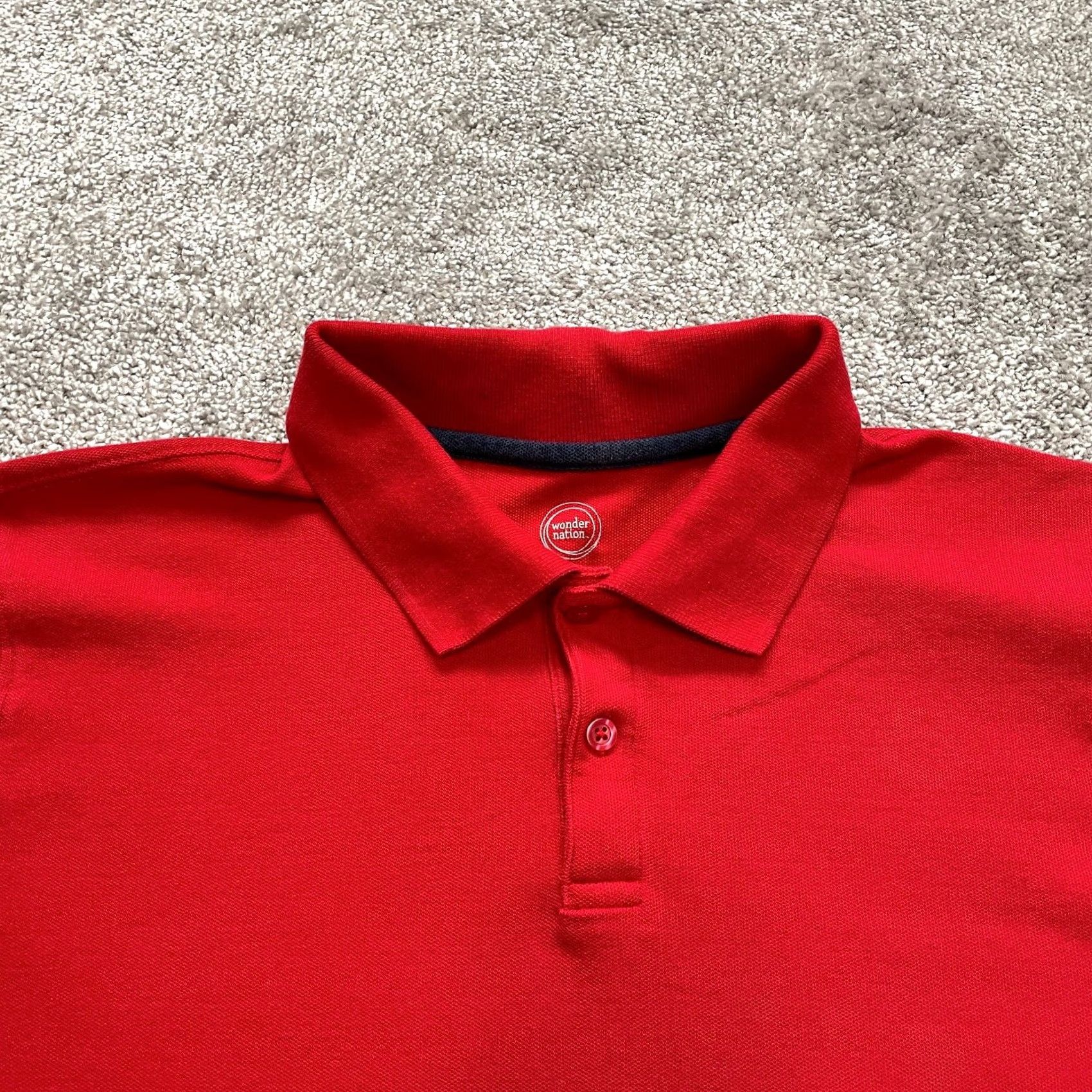 Vintage VINTAGE Wonder Nation Polo shirt Mens M Red Collared Short Sleeve Knit Cotton Polyester Rugby Golf Preppy 90s Mens Size US M / EU 48-50 / 2 - 2 Thumbnail