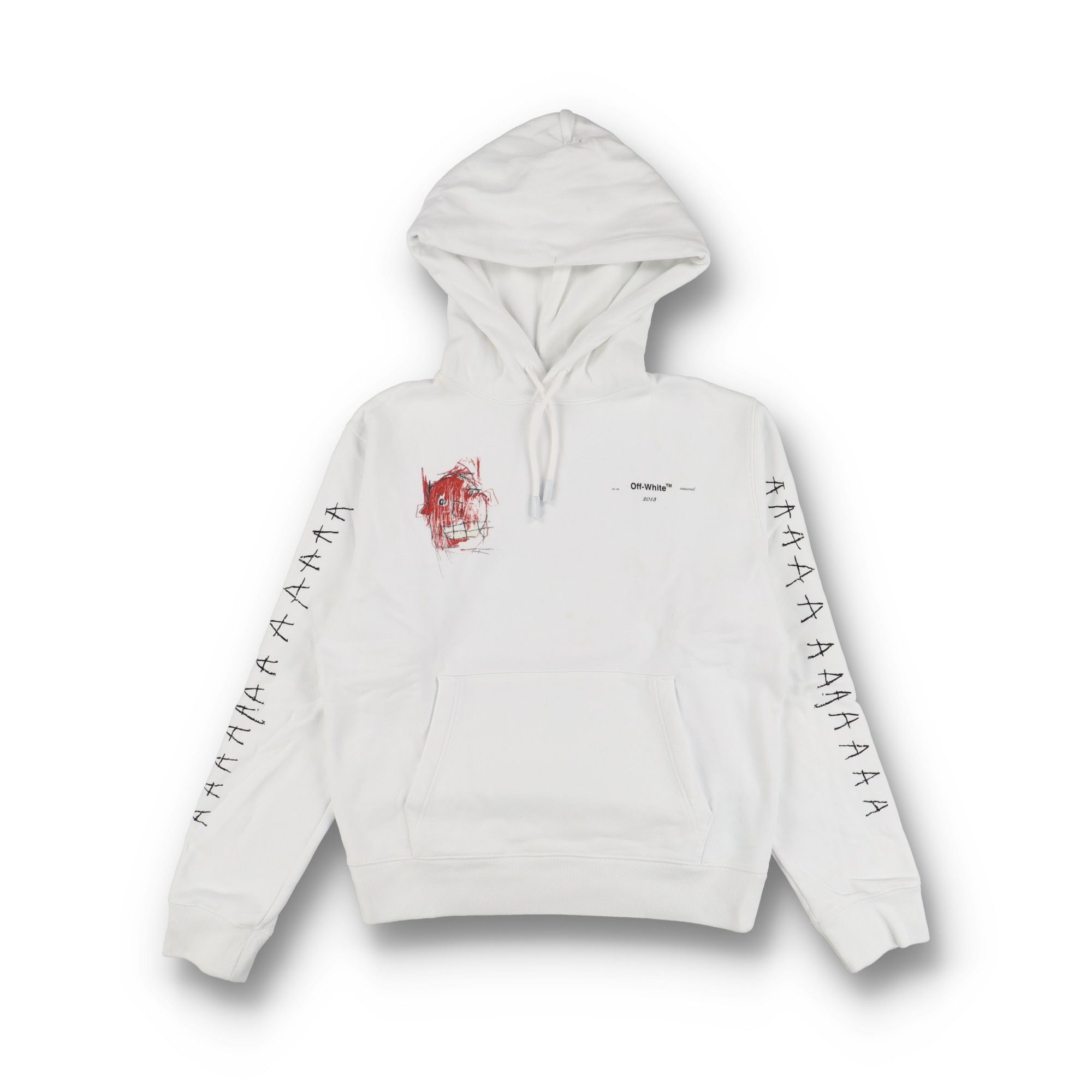 White Graffiti Hoodie