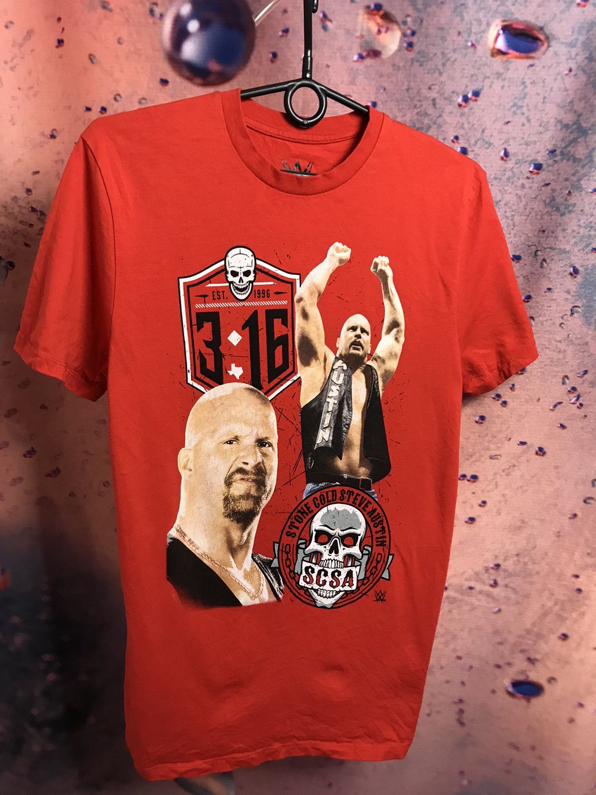 WWE × WWF Stone Cold Steve Austin wwe streetwear tee Size US M / EU 48-50 / 2 - 2 Thumbnail
