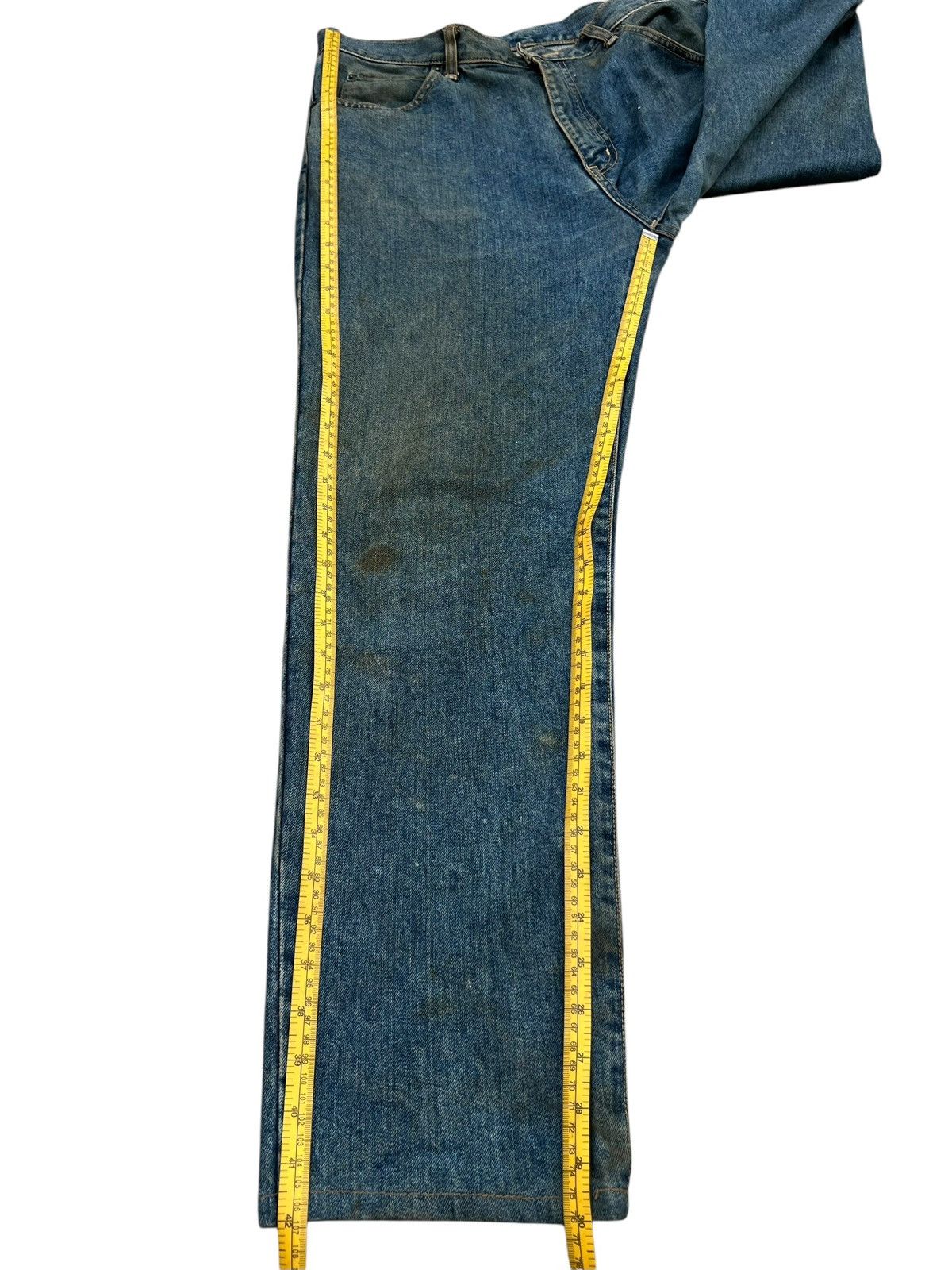 Edwin Vintage Edwin Distressed Mudwash Wide Denim Jeans 36x30 Size US 36 / EU 52 - 12 Thumbnail