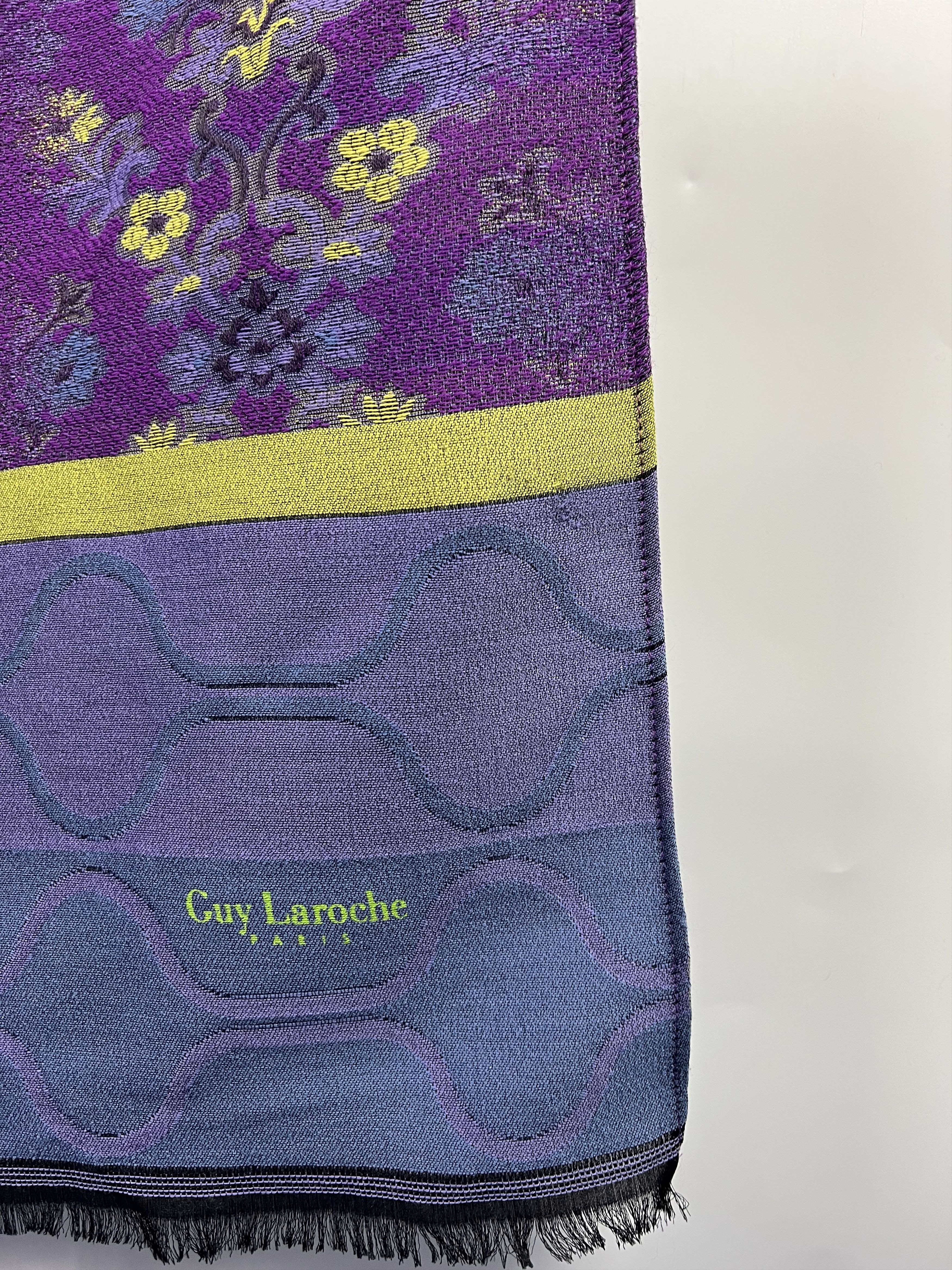Guy Laroche Guy Laroche Multicolor Wool Silk Scarf 194x68cm Size ONE SIZE - 2 Thumbnail