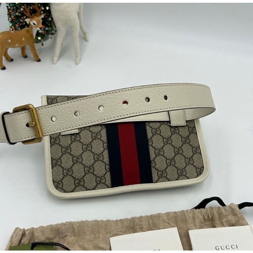 Gucci Gucci brown/white GG canvas webOphedia Belt bag 80cm/32" Size ONE SIZE - 5 Thumbnail