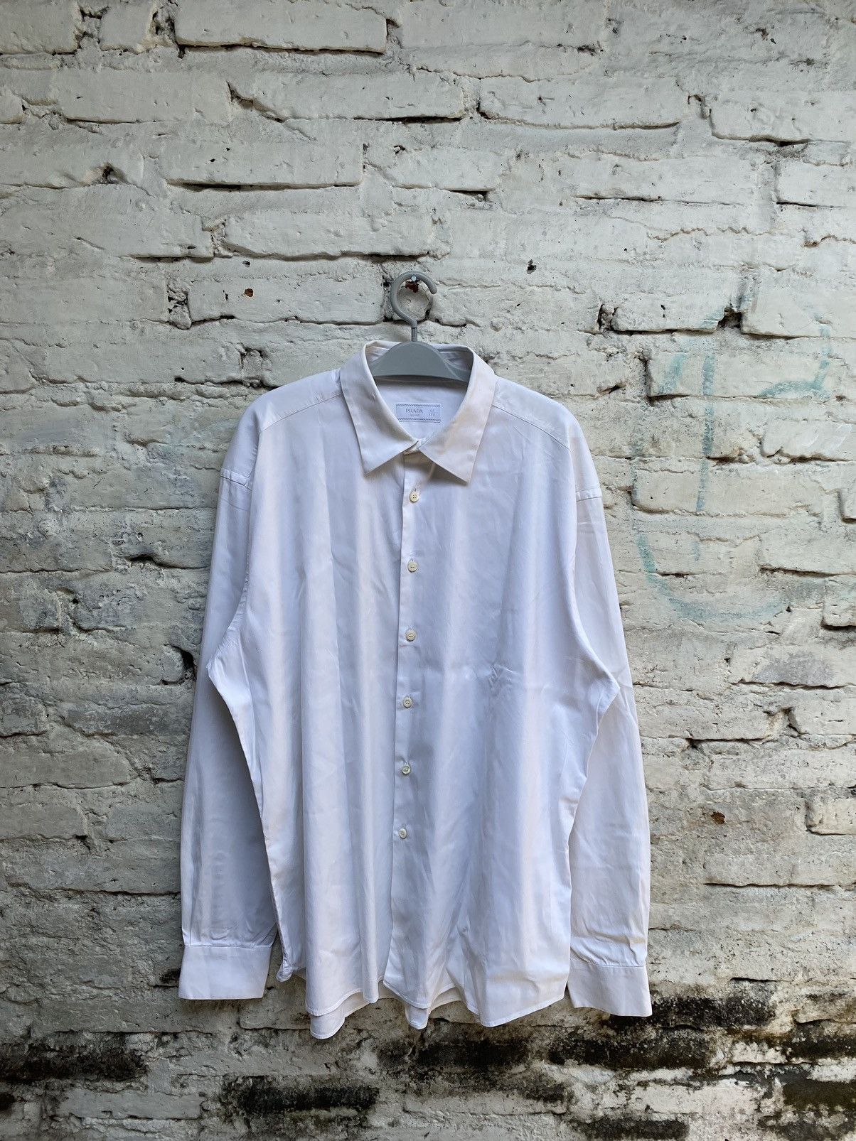 Prada PRADA FORMAL WHITE SHIRT LONG SLEEVE Size US XXL / EU 58 / 5 - 1 Thumbnail