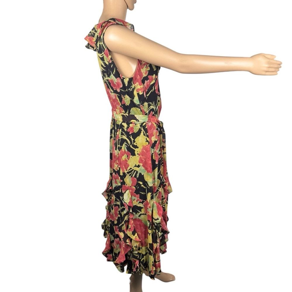 Ralph Lauren NWT New $245 Ralph Lauren Floral Crinkle Georgette Dress Si Size XL / US 12-14 / IT 48-50 - 4 Thumbnail