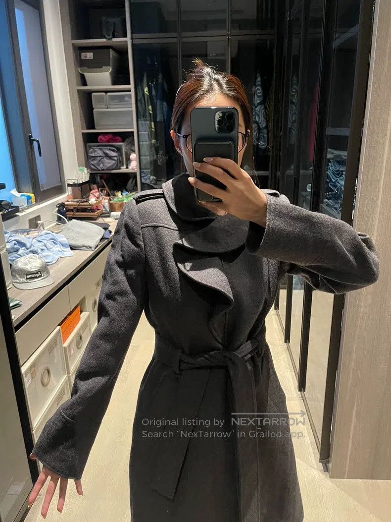 Valentino Valentino Gray woolen coat Size M / US 6-8 / IT 42-44 - 1 Thumbnail