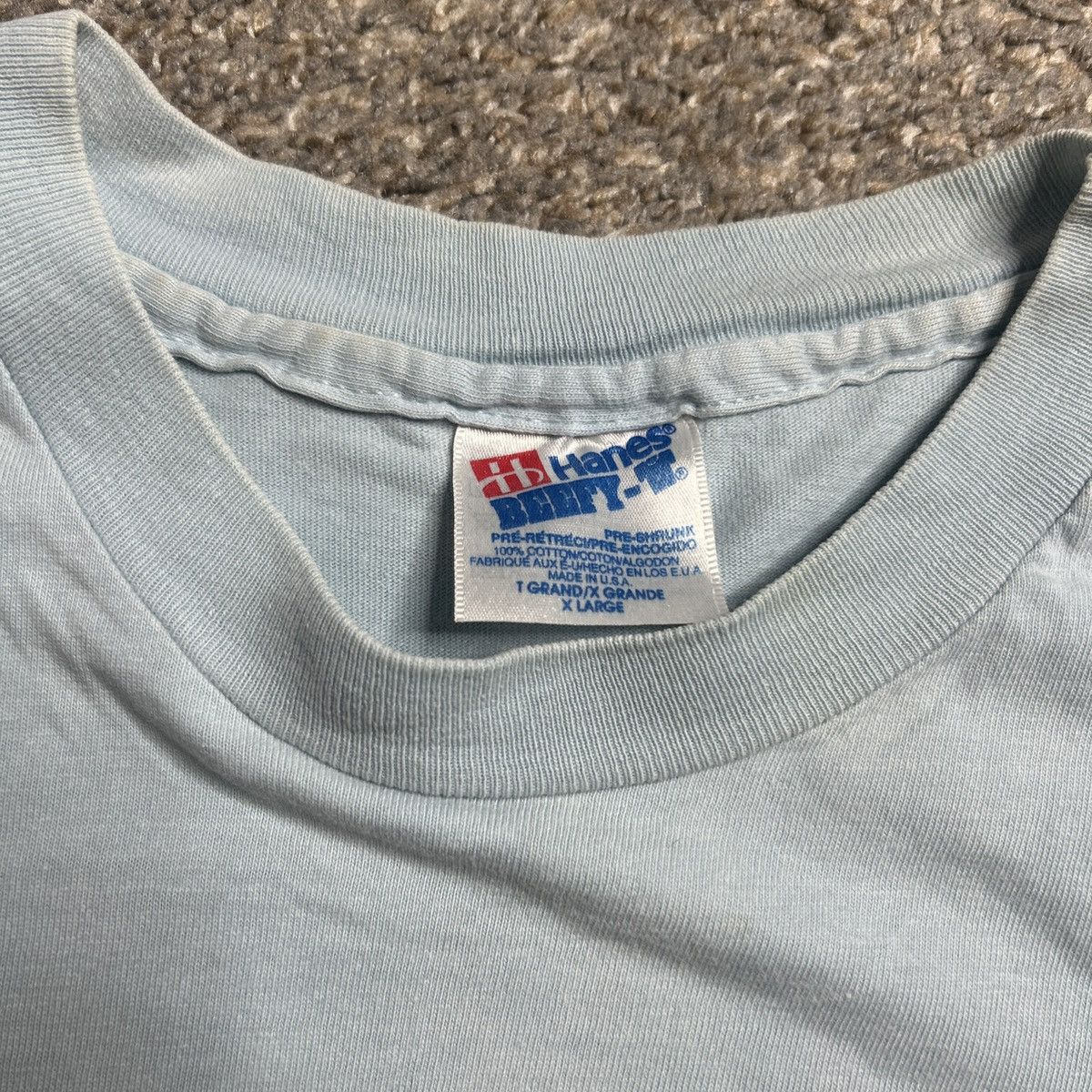 Band Tees × Hanes × Vintage Vintage 90s stereolab iron on band tee shirt Size US XL / EU 56 / 4 - 4 Thumbnail