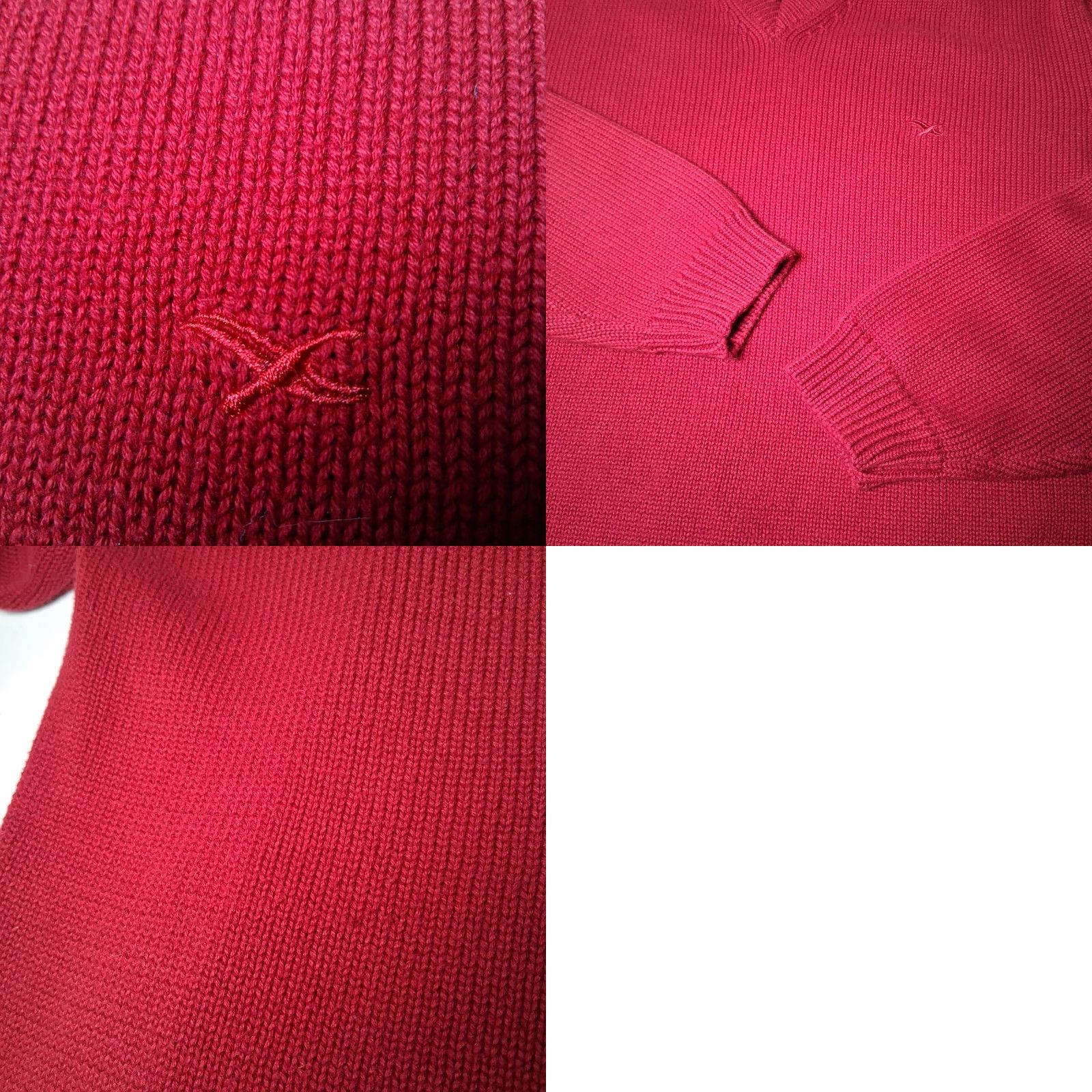 Eddie Bauer VINTAGE Eddie Bauer Sweater Men XXL V-Neck Red Knit Classic Preppy Cotton Pullover Long Sleeve Office Wear Business Casual/Mens Size US XXL / EU 58 / 5 - 9 Thumbnail