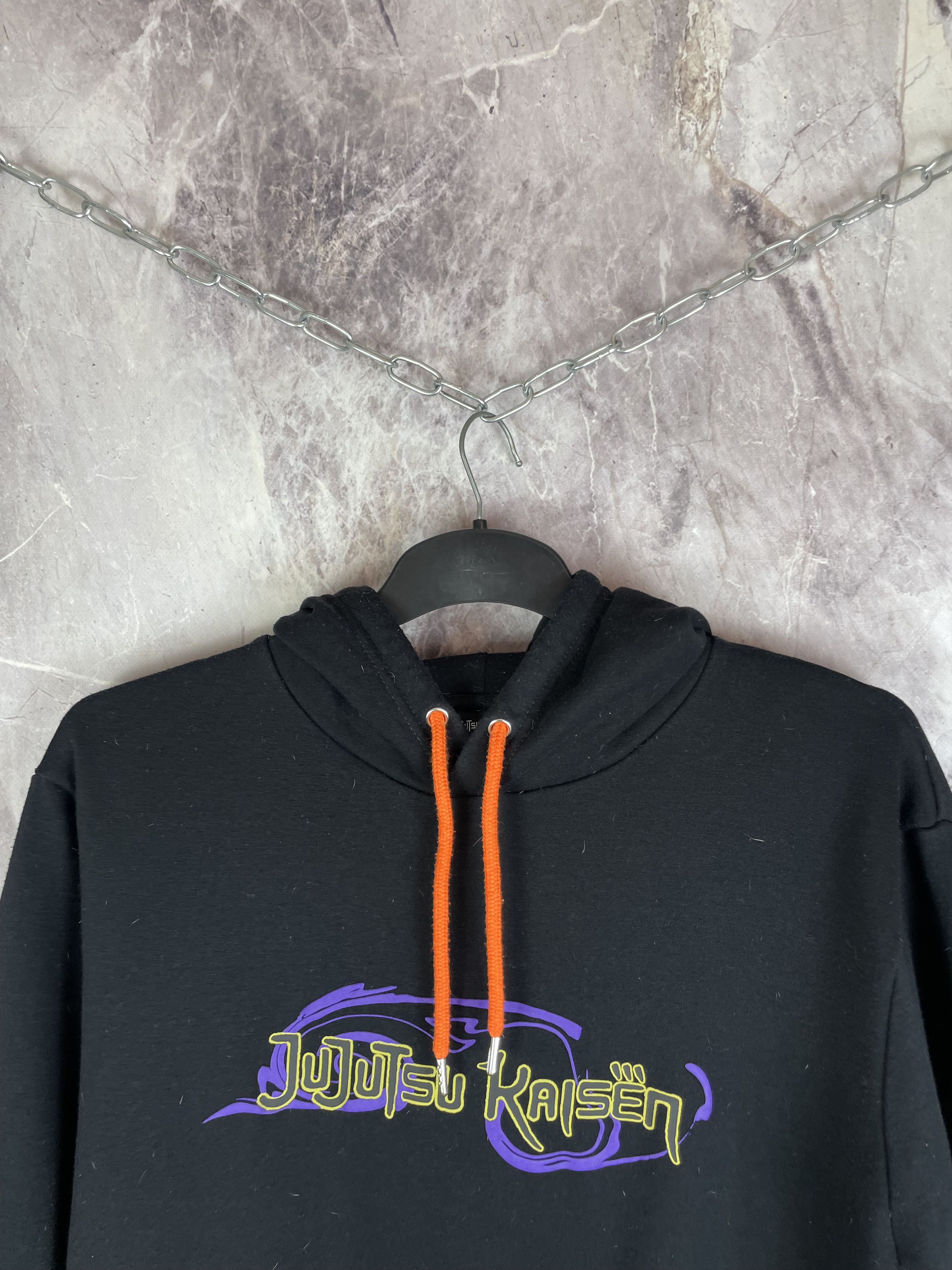 Other Y2K Black Jujutsu Kaisen Crunchyroll Anime Hoodie Size US L / EU 52-54 / 3 - 3 Thumbnail
