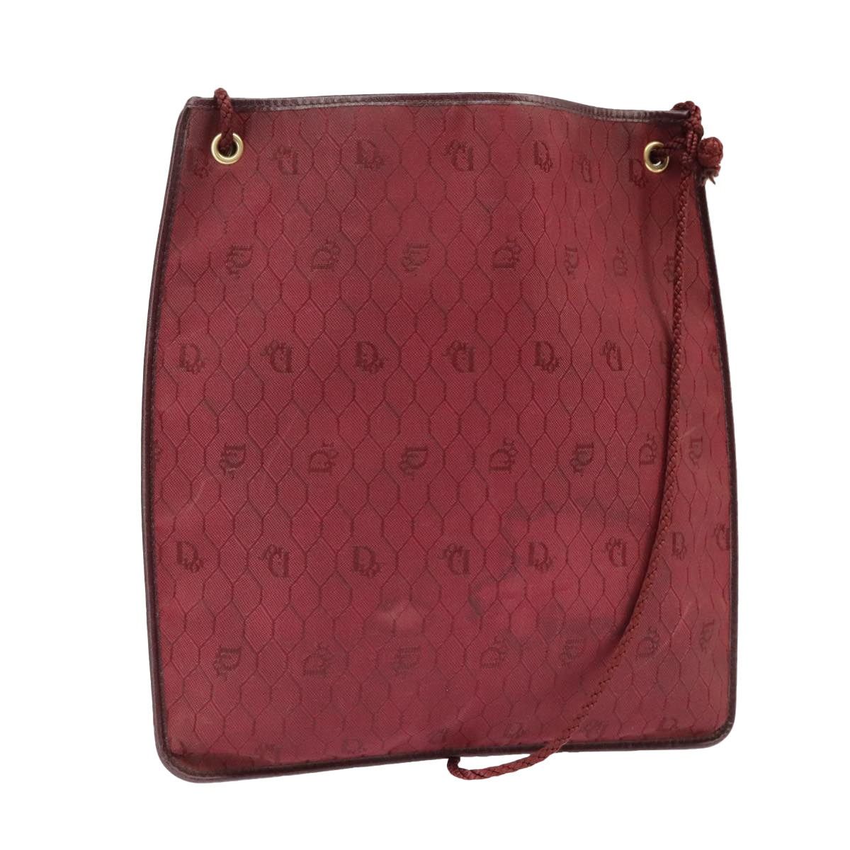 Dior DIOR Honeycomb Canvas Shoulder Bag Red Gold Size ONE SIZE - 1 Thumbnail