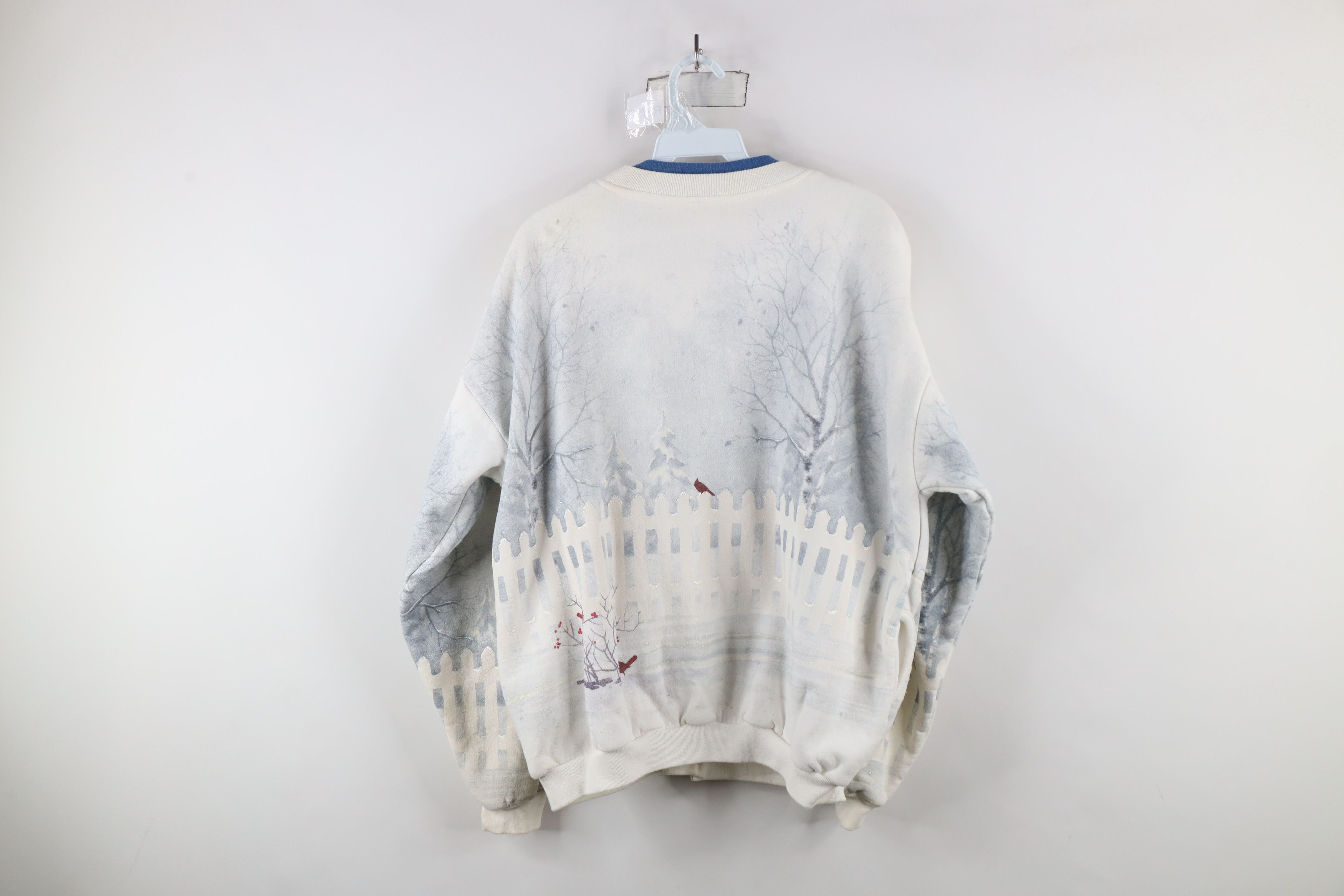 Vintage Vintage 90s Streetwear All Over Print Cardigan Sweatshirt Size L / US 10 / IT 46 - 14 Thumbnail