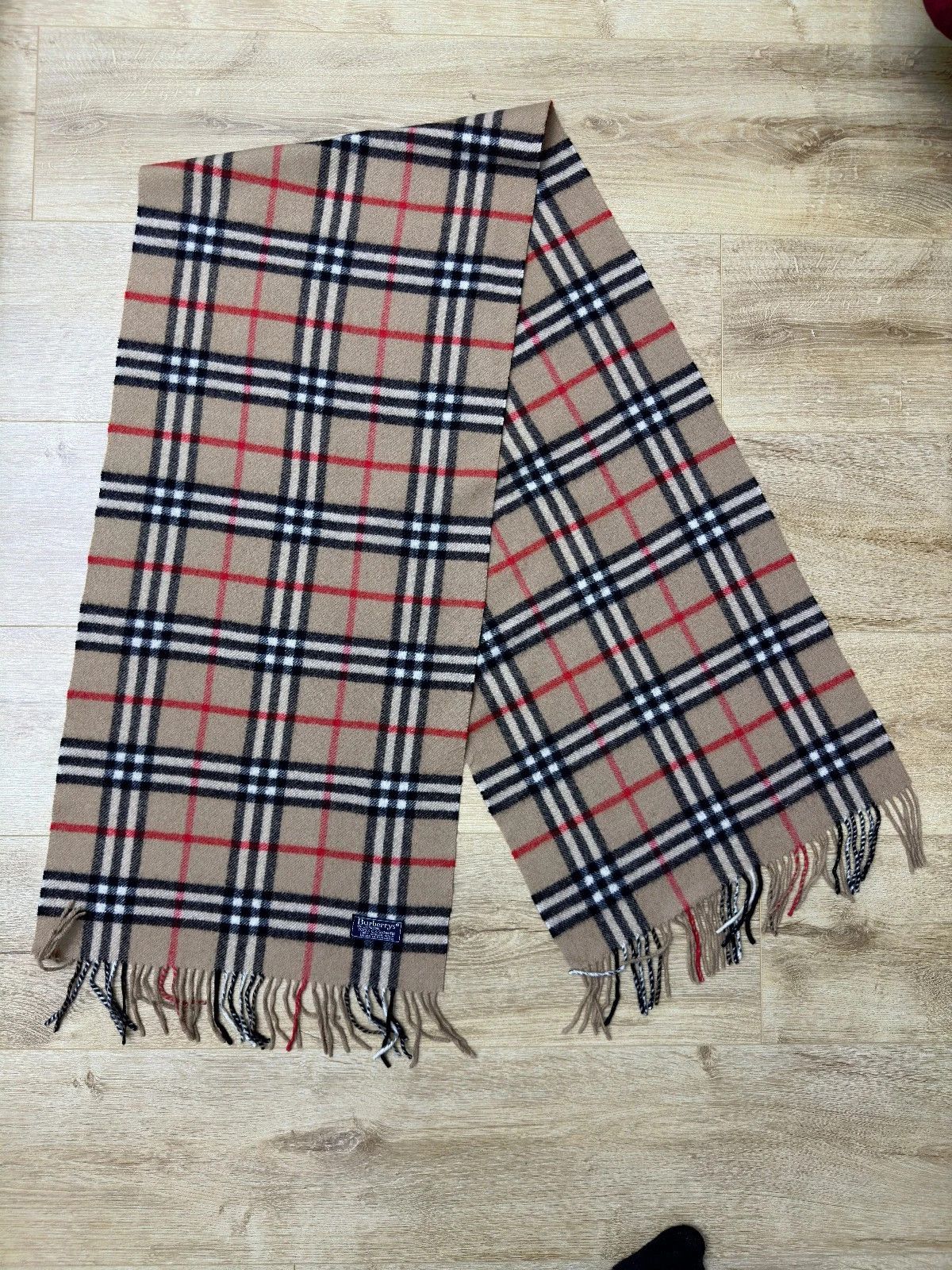 Burberry Burberrys Vintage Pure Cashmere Nova Check Scarf 170×37 cm Size ONE SIZE - 4 Thumbnail