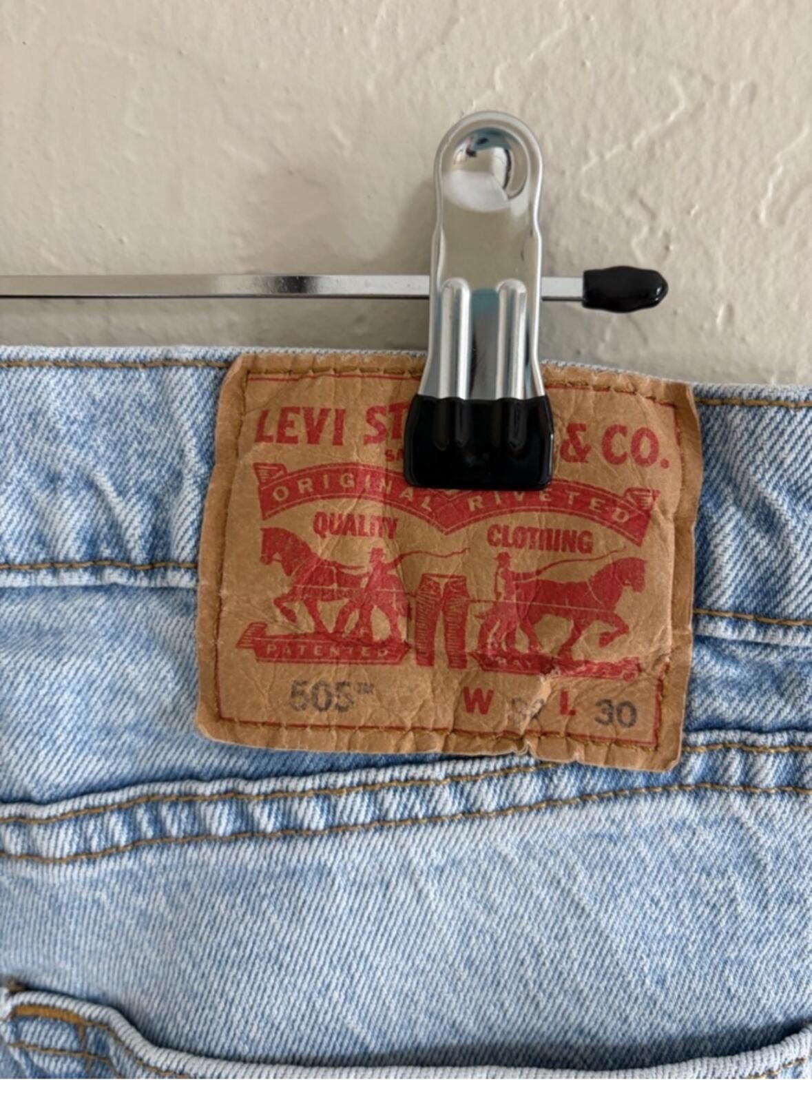 Levi's Levi's 505 Light Blue Women's Straight-Leg Jeans Size 30" / US 8 / IT 44 - 7 Thumbnail