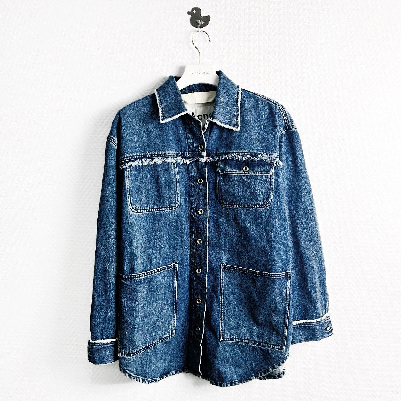 Acne Studios Acne Studios Frayed Denim Jacket Size 32 Size XXS / US 00 / IT 34 - 1 Thumbnail