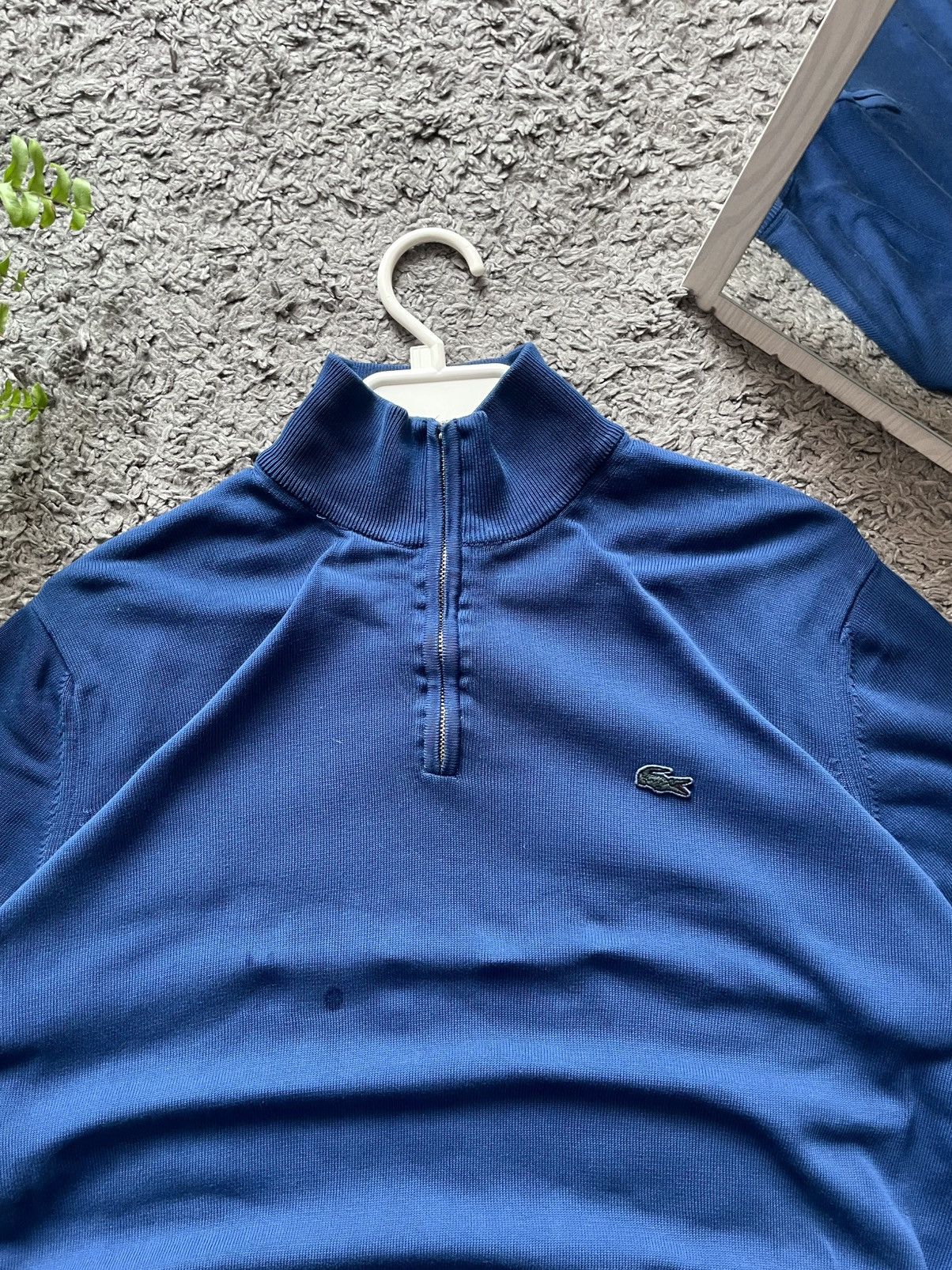 Lacoste × Vintage 00s Lacoste 1/3 Zip Sweater Streetwear Vintage Logo Rare Size US L / EU 52-54 / 3 - 7 Thumbnail