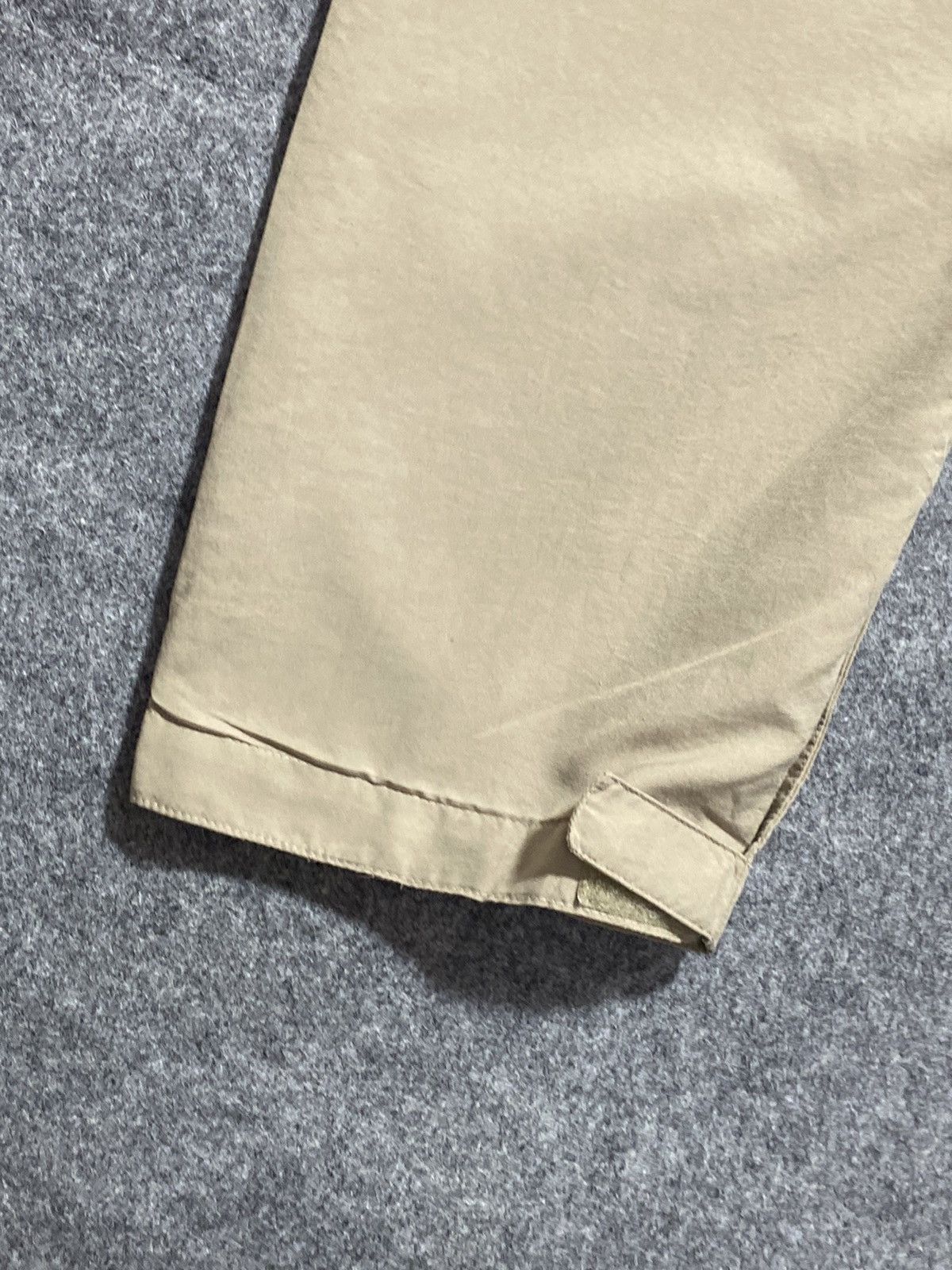 Nike × Vintage Y2K Nike Nylon Pants Track Drill Cream Swoosh Size US 30 / EU 46 - 9 Thumbnail