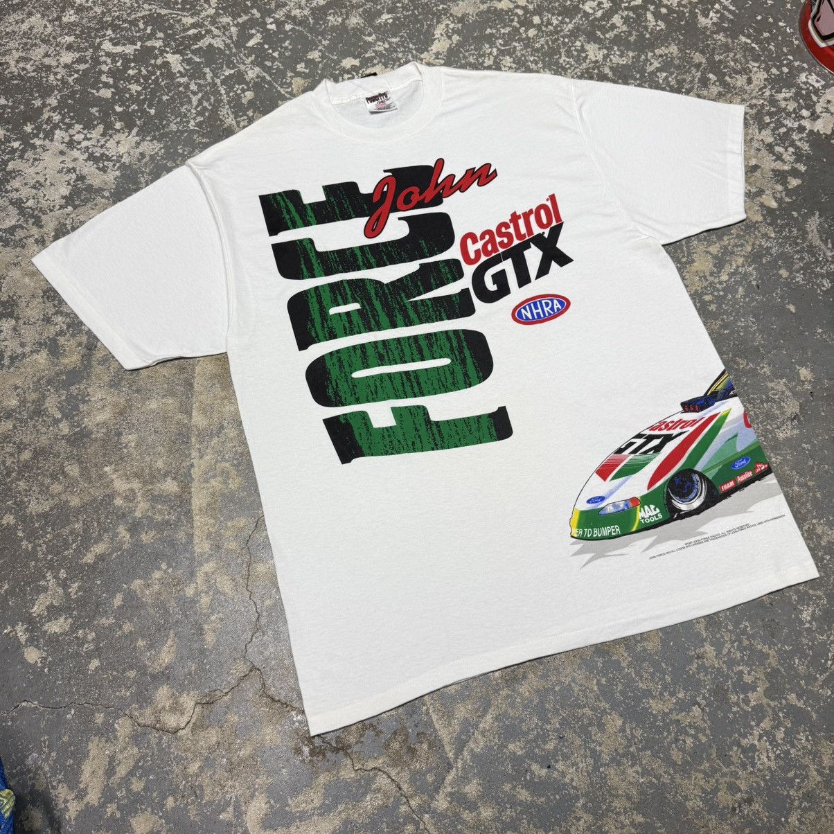 NASCAR Vintage John Force Castrol GTX Racing Wrap Around Nascar Size US XL / EU 56 / 4 - 8 Thumbnail